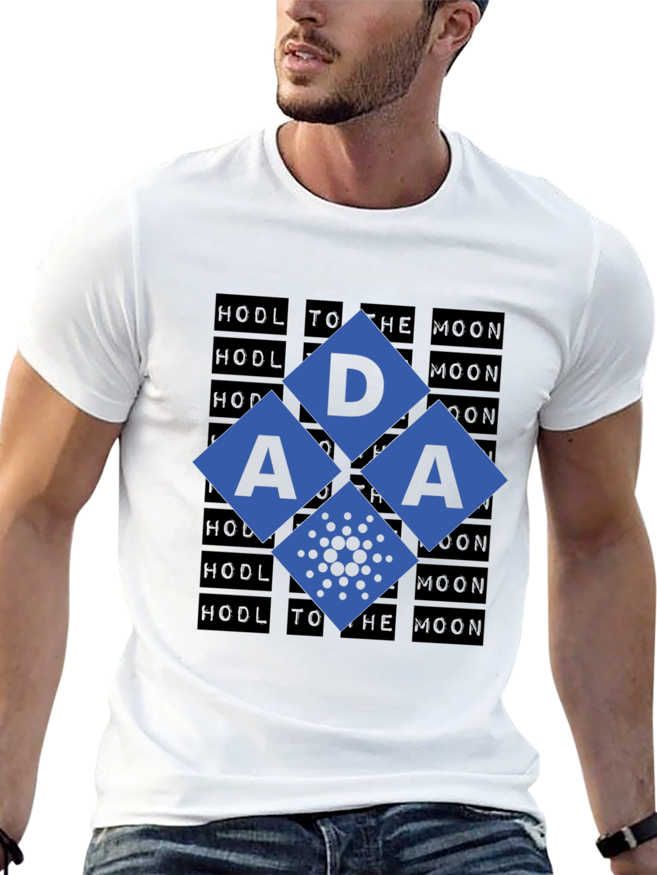 Cardano ADA HODL to the Moon Crypto T-Shirt