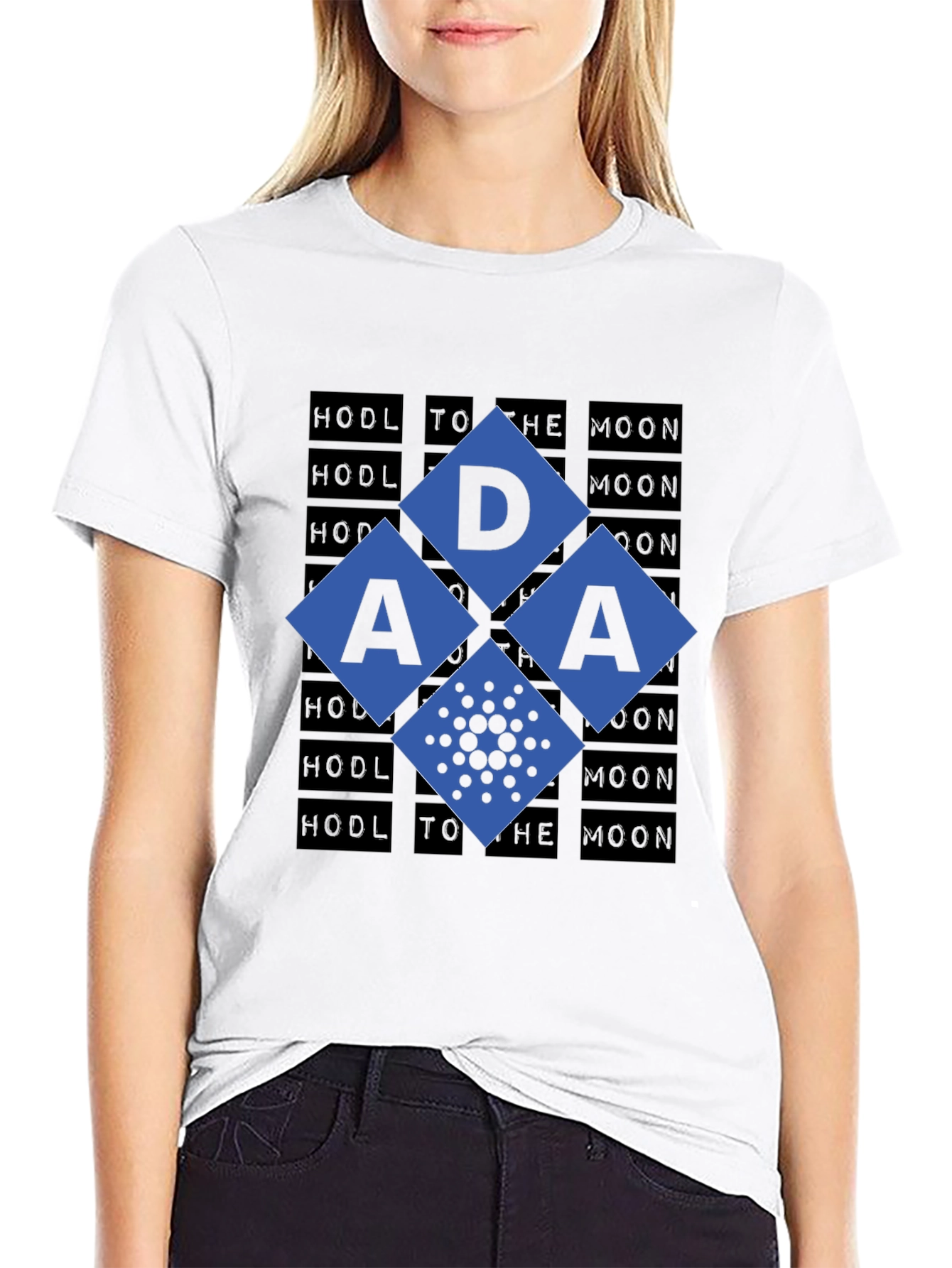 Cardano ADA HODL to the Moon Crypto T-Shirt