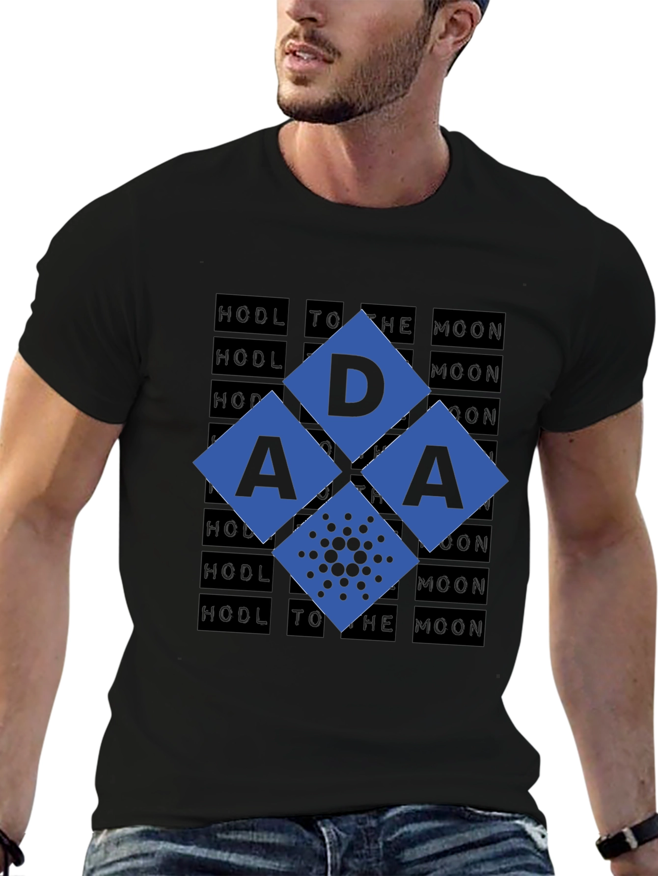 Cardano ADA HODL to the Moon Crypto T-Shirt
