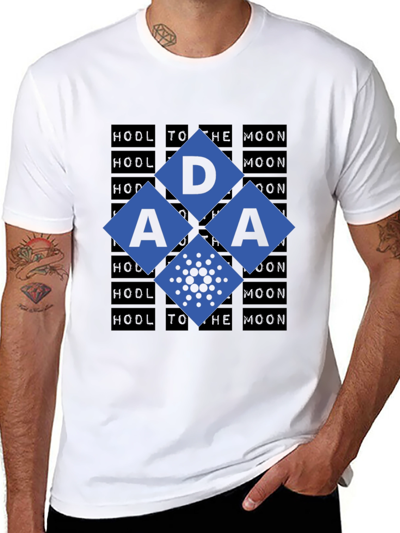 Cardano ADA HODL to the Moon Crypto T-Shirt