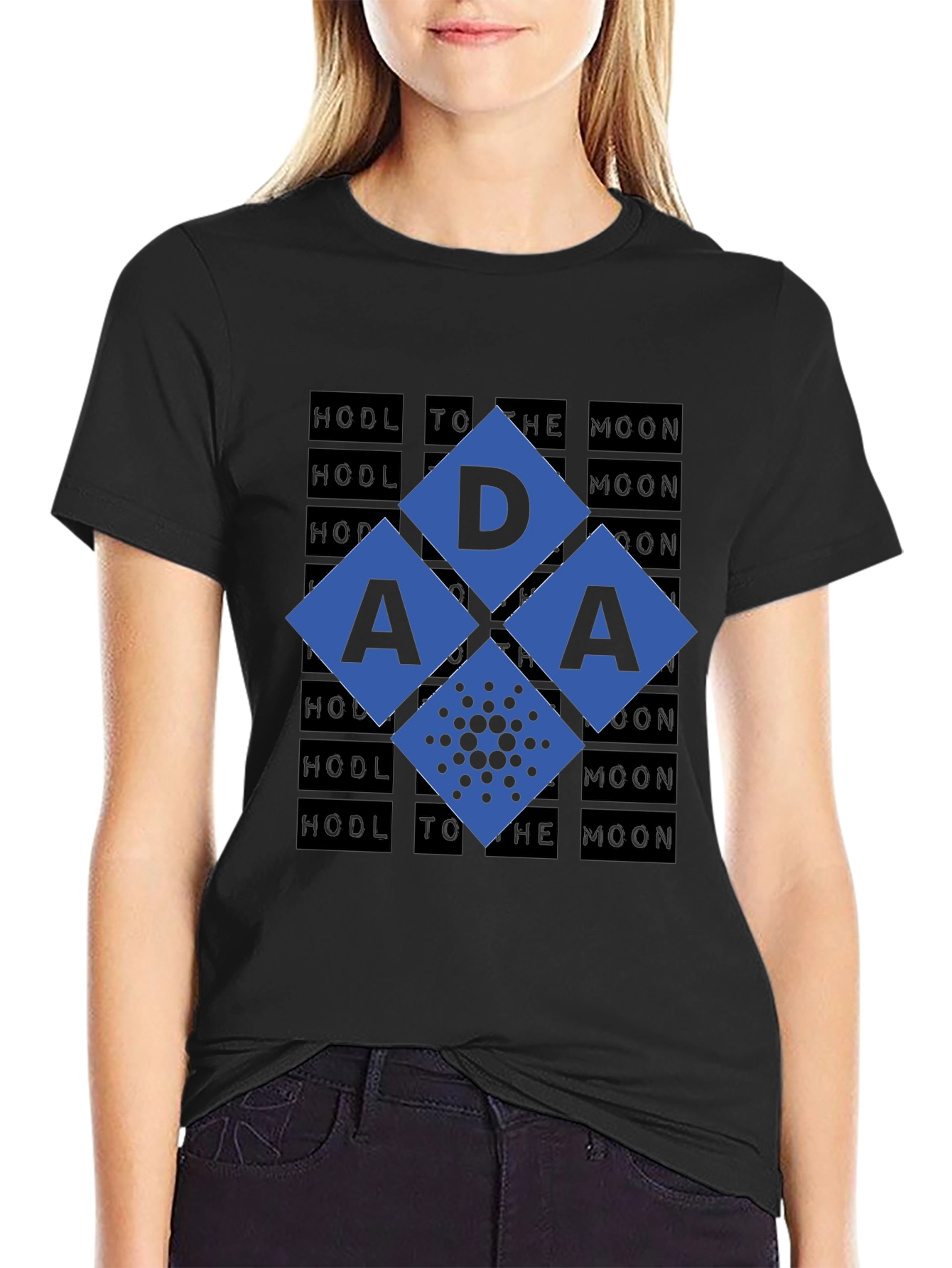 Cardano ADA HODL to the Moon Crypto T-Shirt