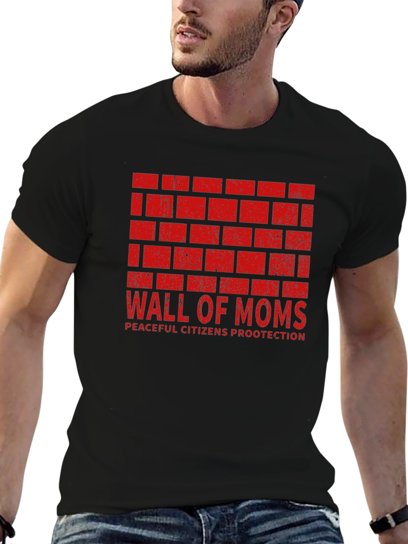 Wall of Moms Peaceful Protection Graphic Tee