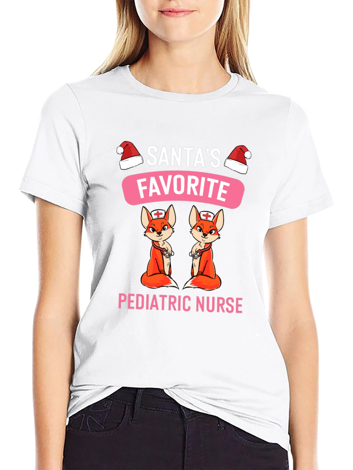 Santas Favorite Pediatric Nurse T-Shirt