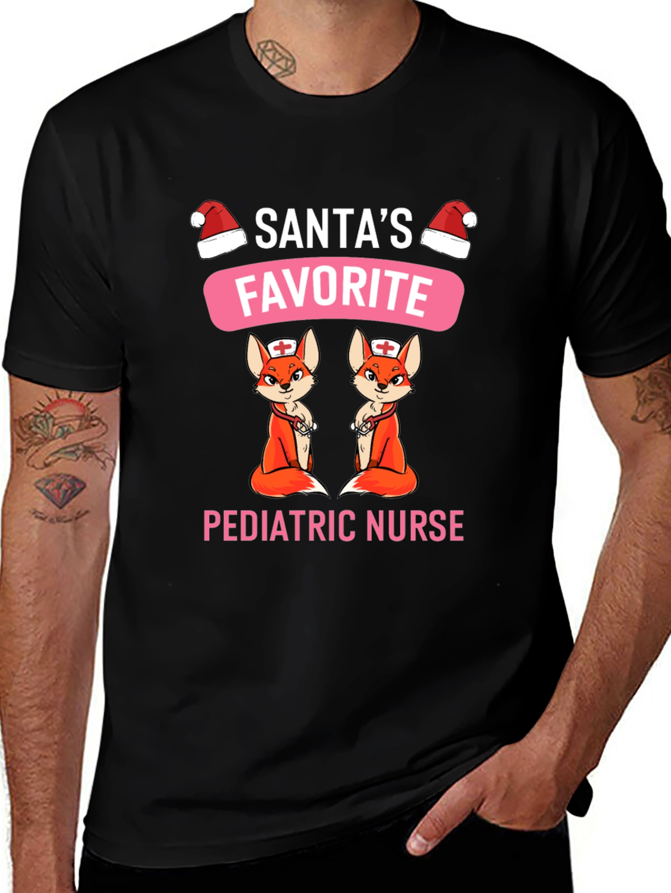 Santas Favorite Pediatric Nurse T-Shirt