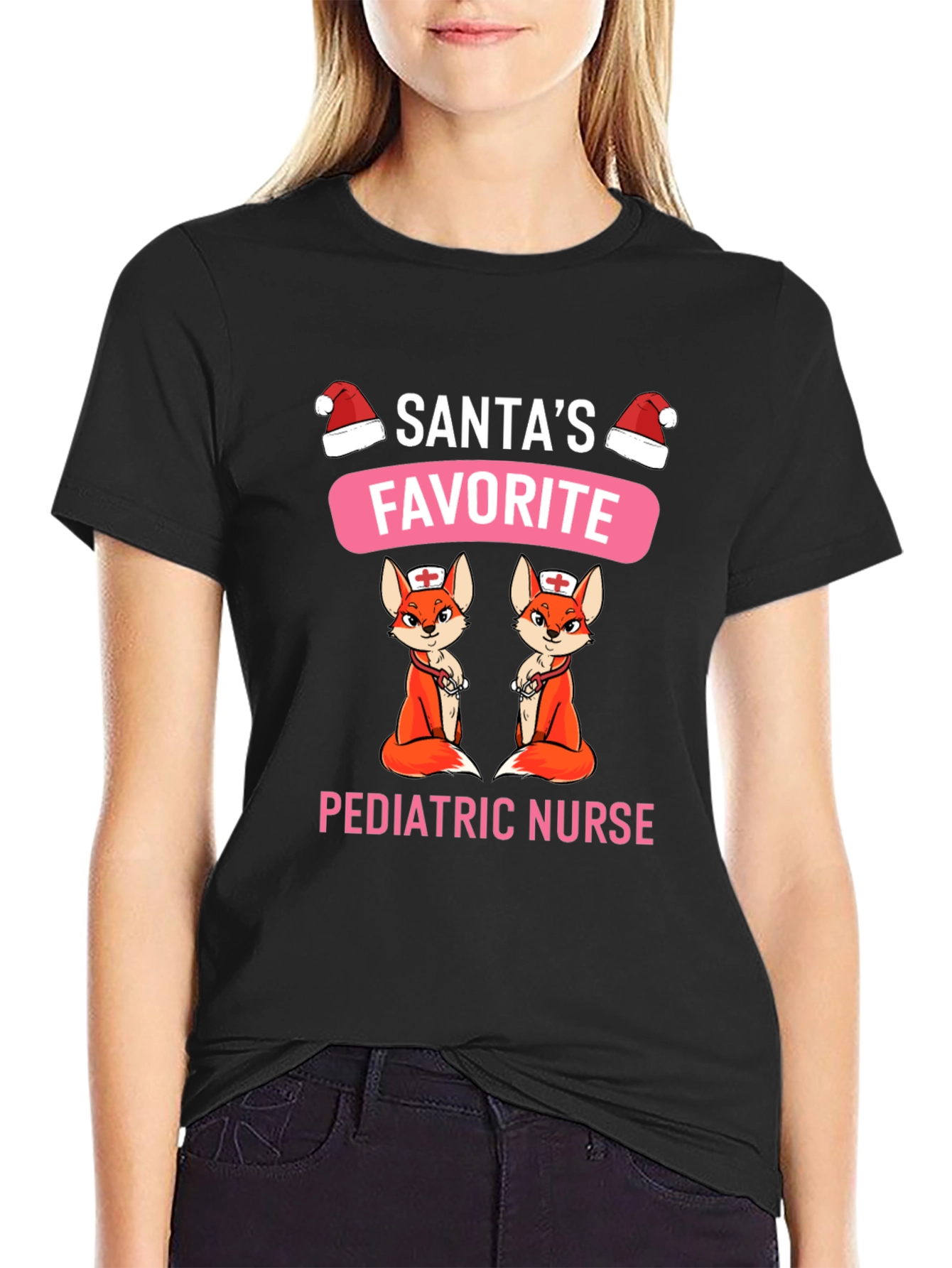 Santas Favorite Pediatric Nurse T-Shirt