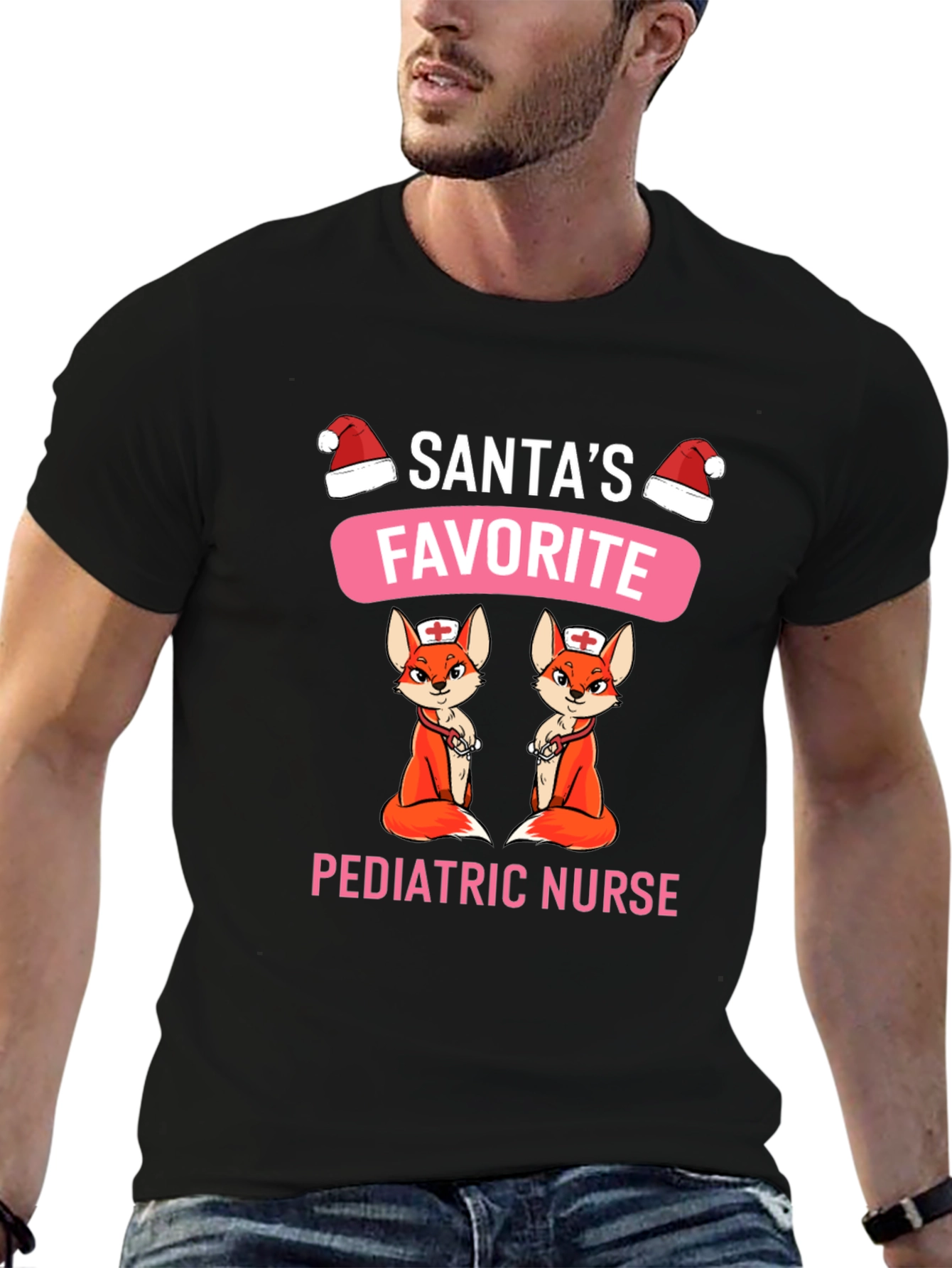 Santas Favorite Pediatric Nurse T-Shirt