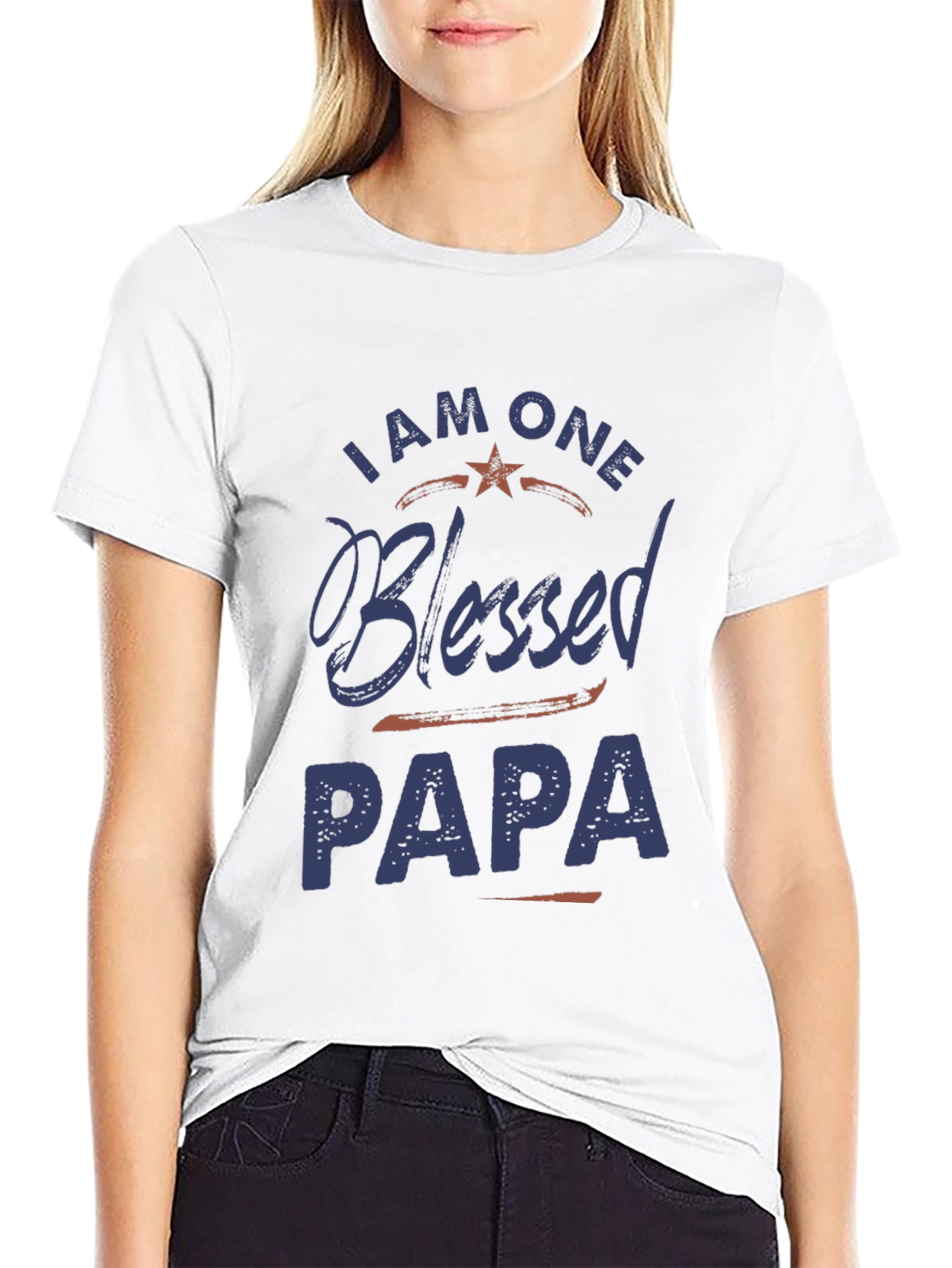 I Am One Blessed Papa Graphic T-Shirt