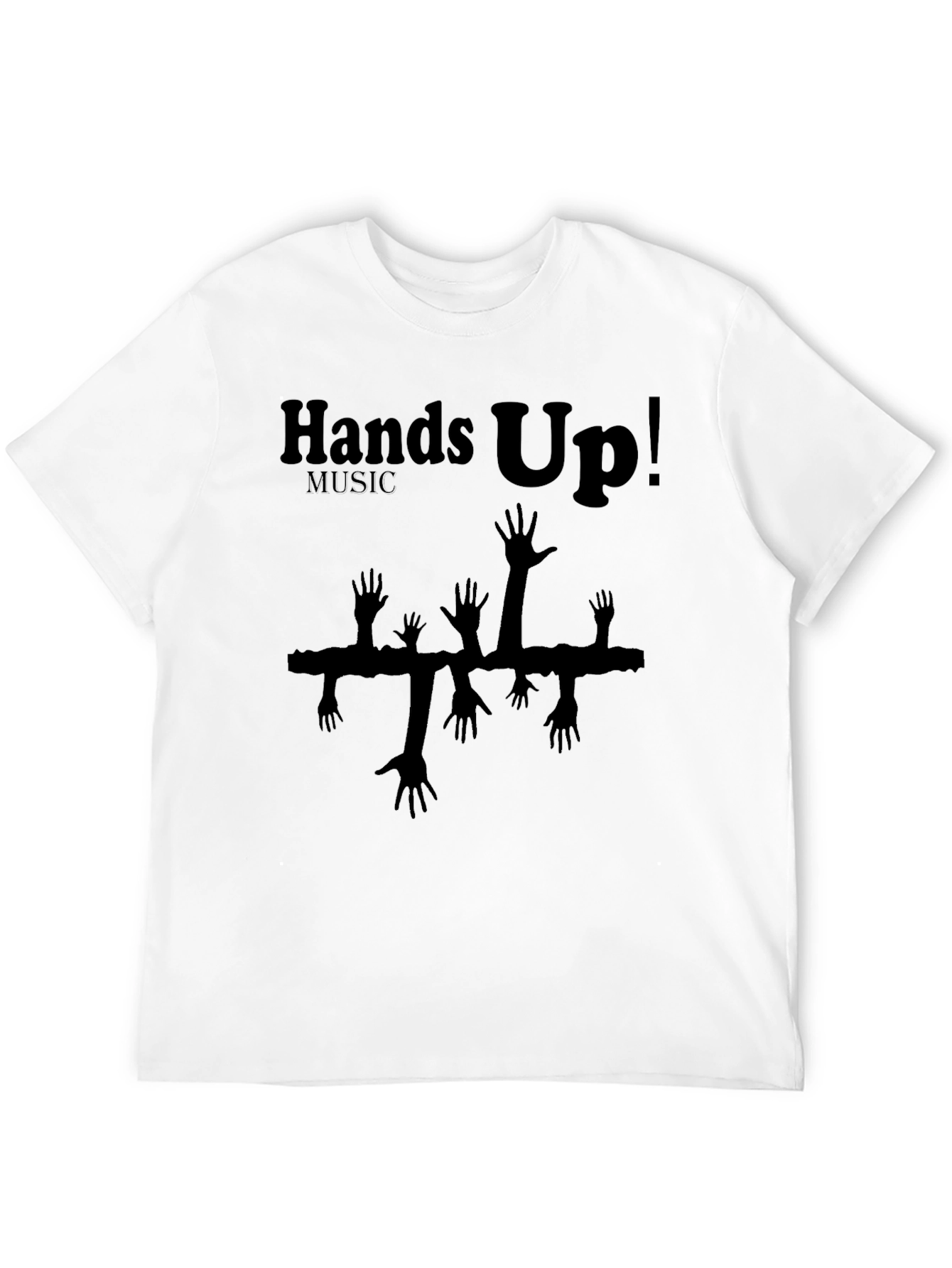 Hands Up! Music Graphic T-Shirt