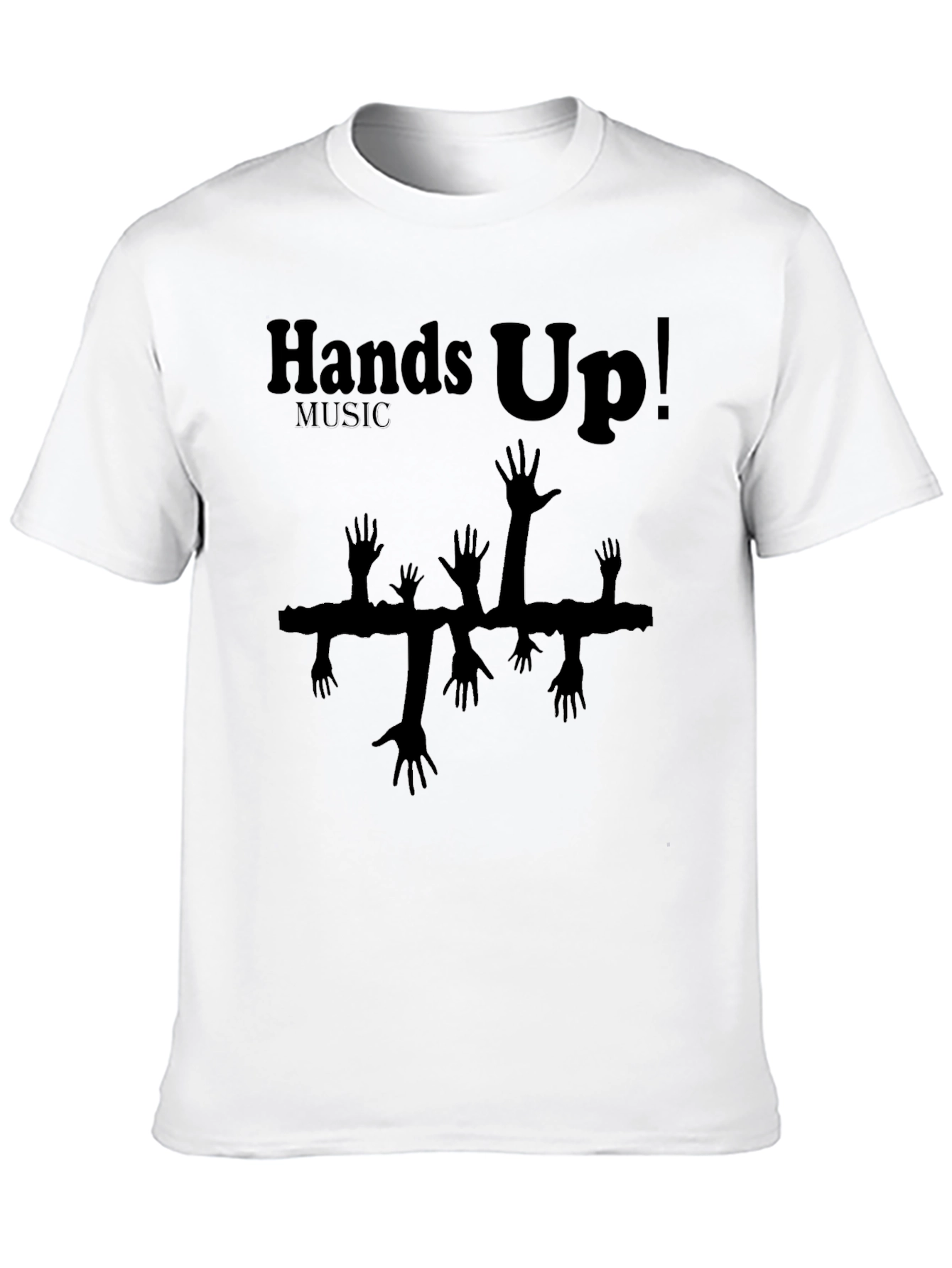 Hands Up! Music Graphic T-Shirt