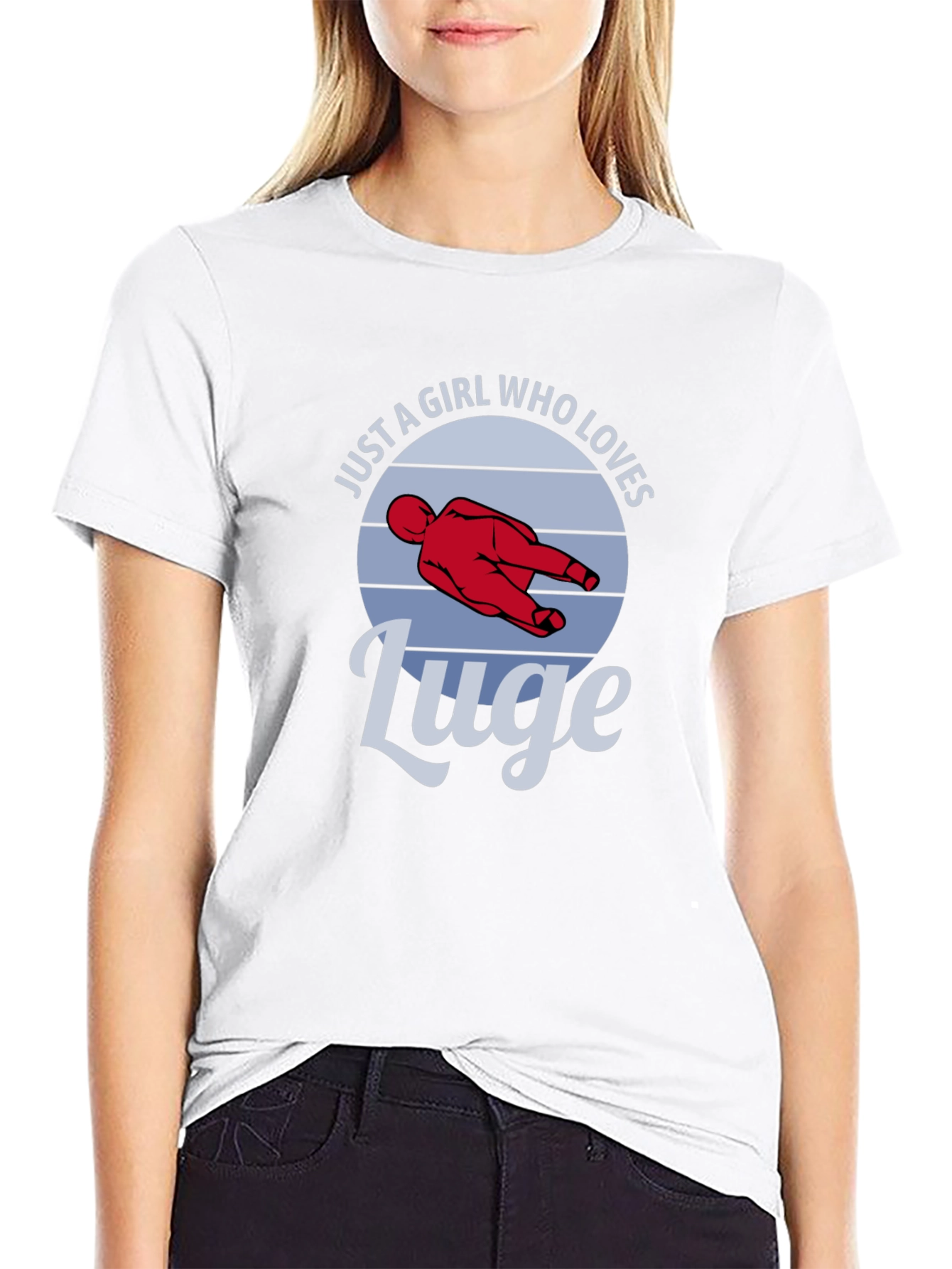 Just a Girl Who Loves Luge T-Shirt