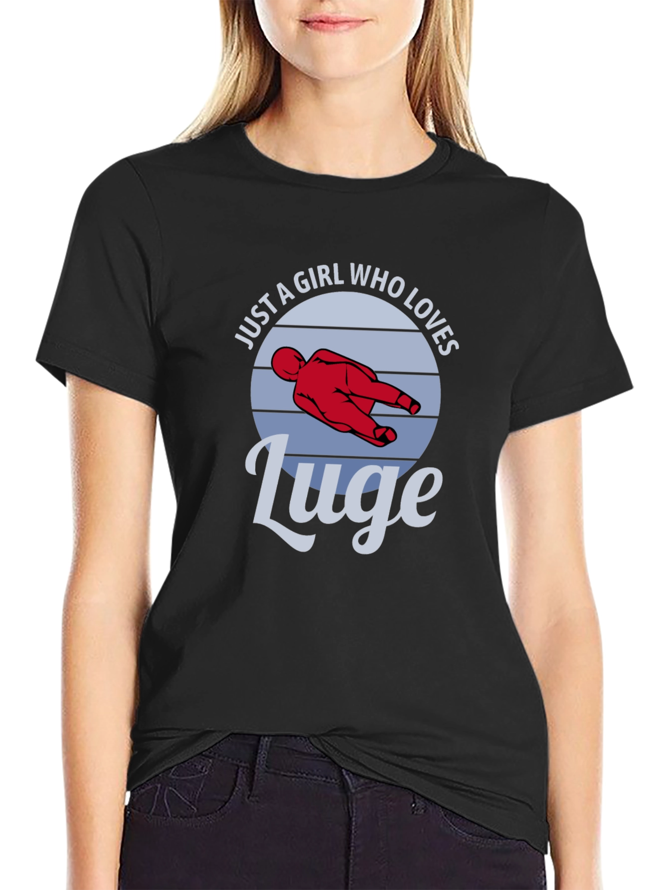 Just a Girl Who Loves Luge T-Shirt