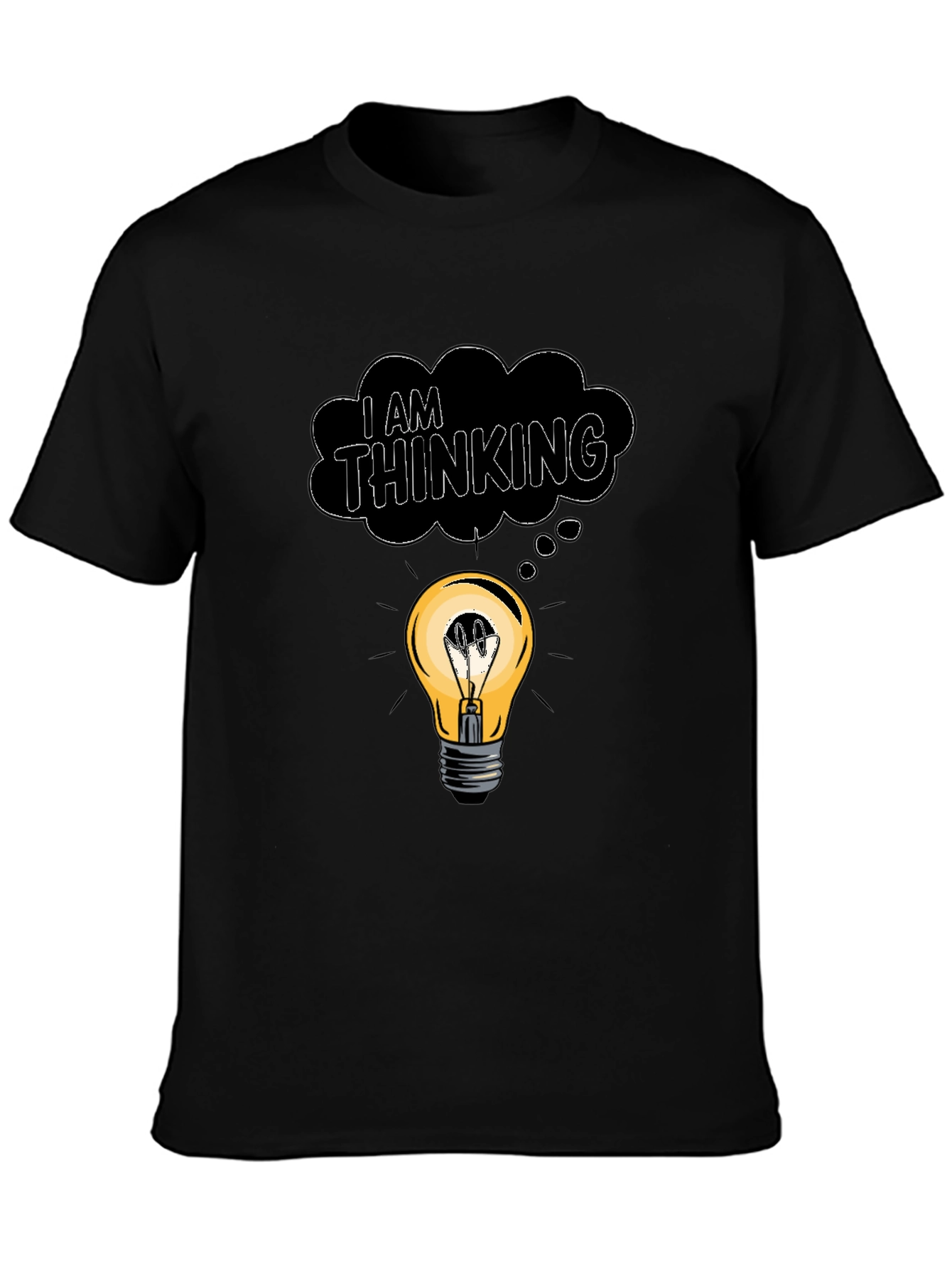 I Am Thinking T-Shirt - Lightbulb Idea Tee