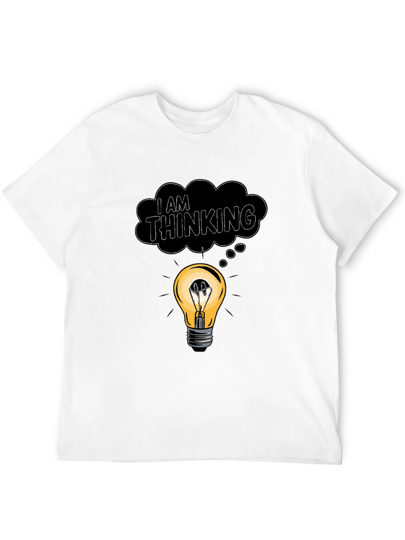 I Am Thinking T-Shirt - Lightbulb Idea Tee