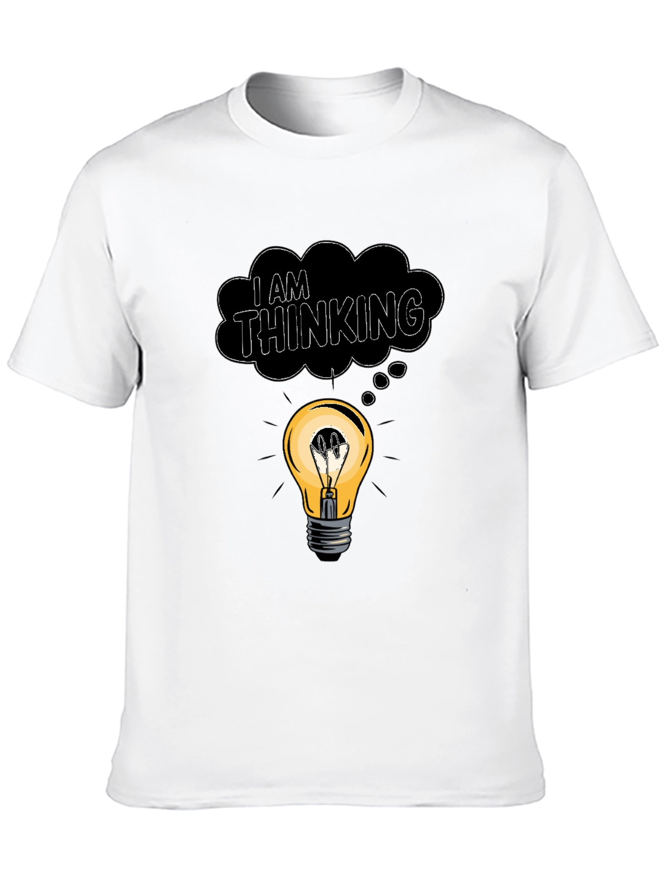 I Am Thinking T-Shirt - Lightbulb Idea Tee