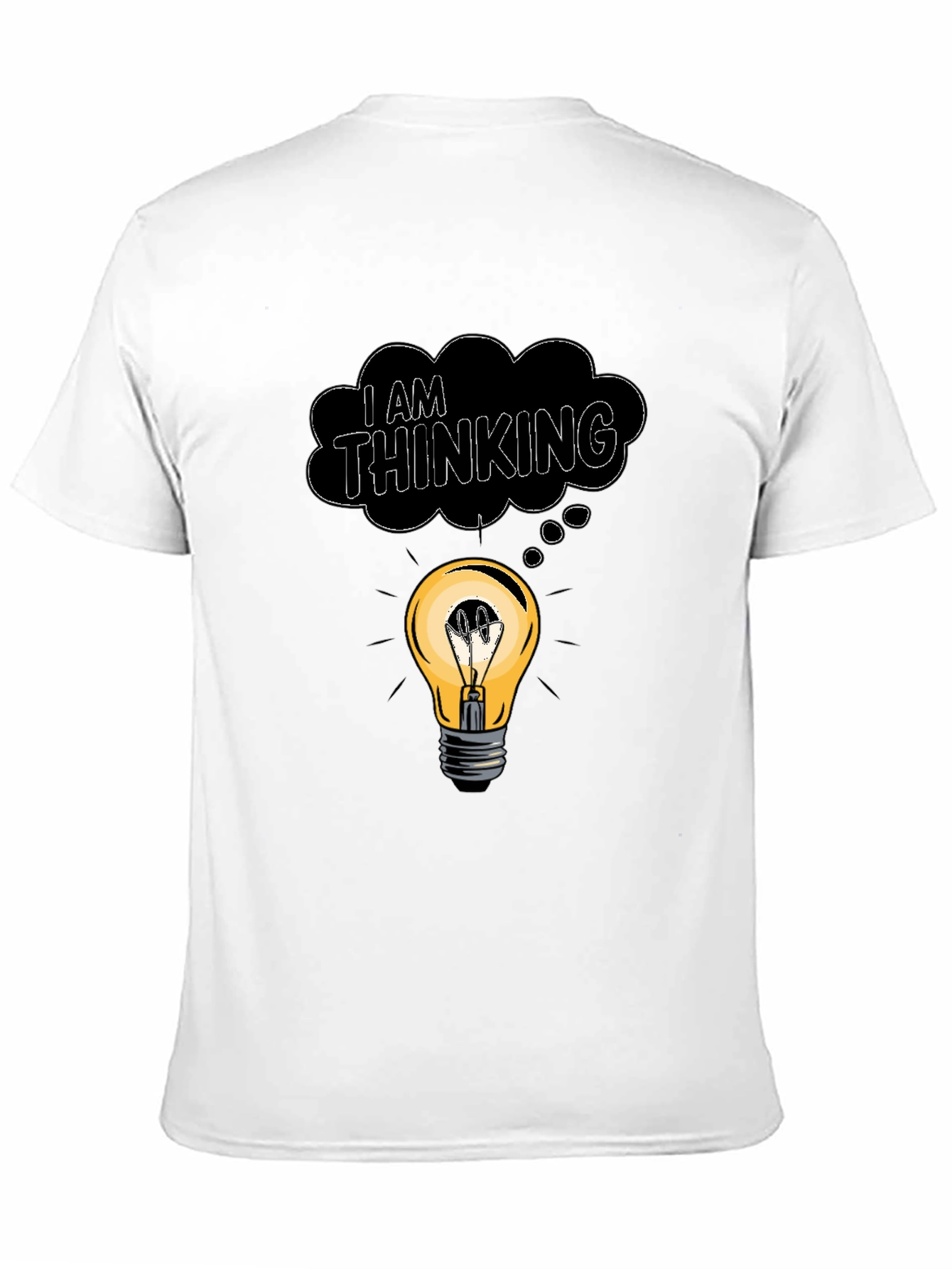 I Am Thinking T-Shirt - Lightbulb Idea Tee