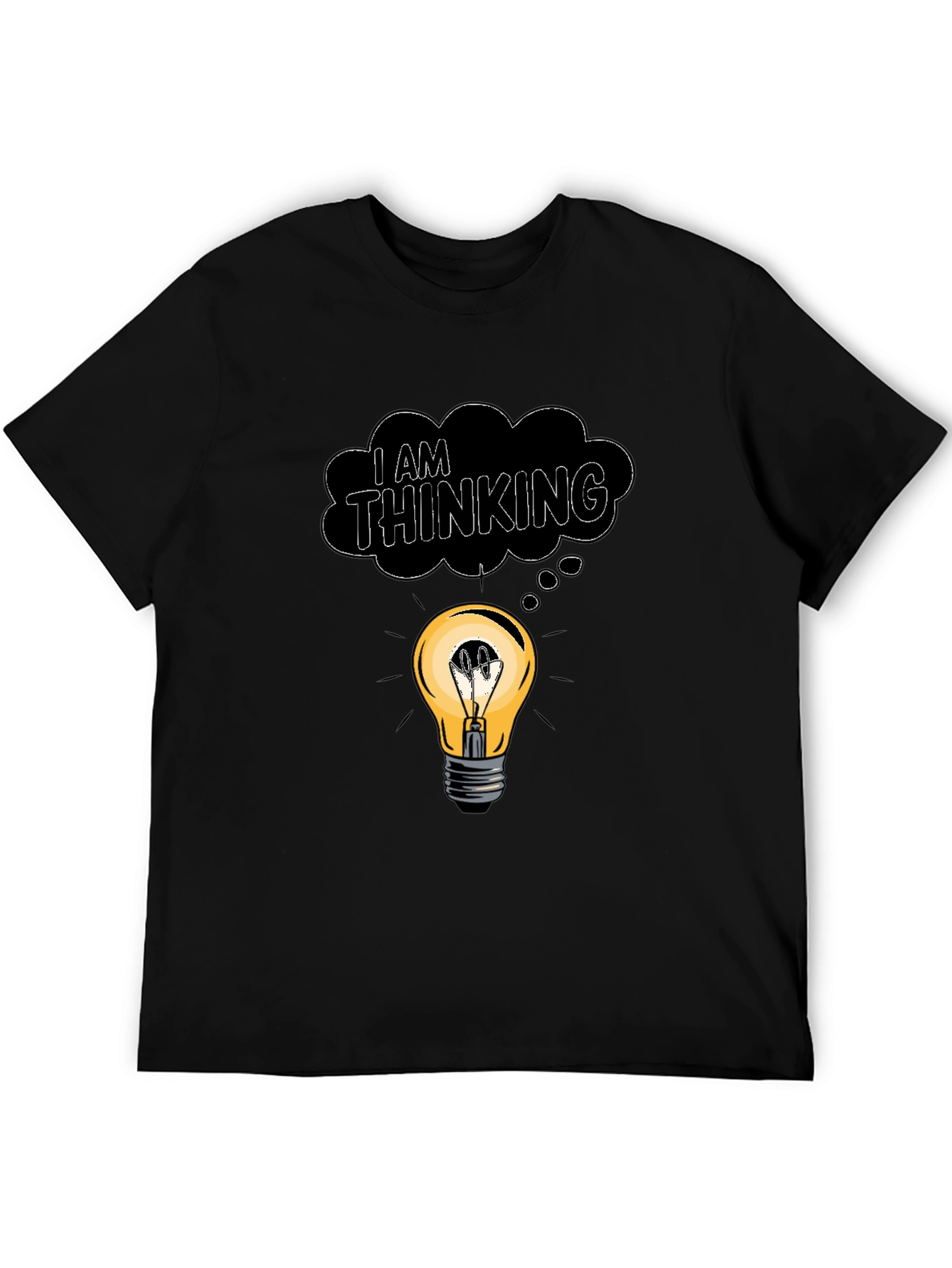 I Am Thinking T-Shirt - Lightbulb Idea Tee