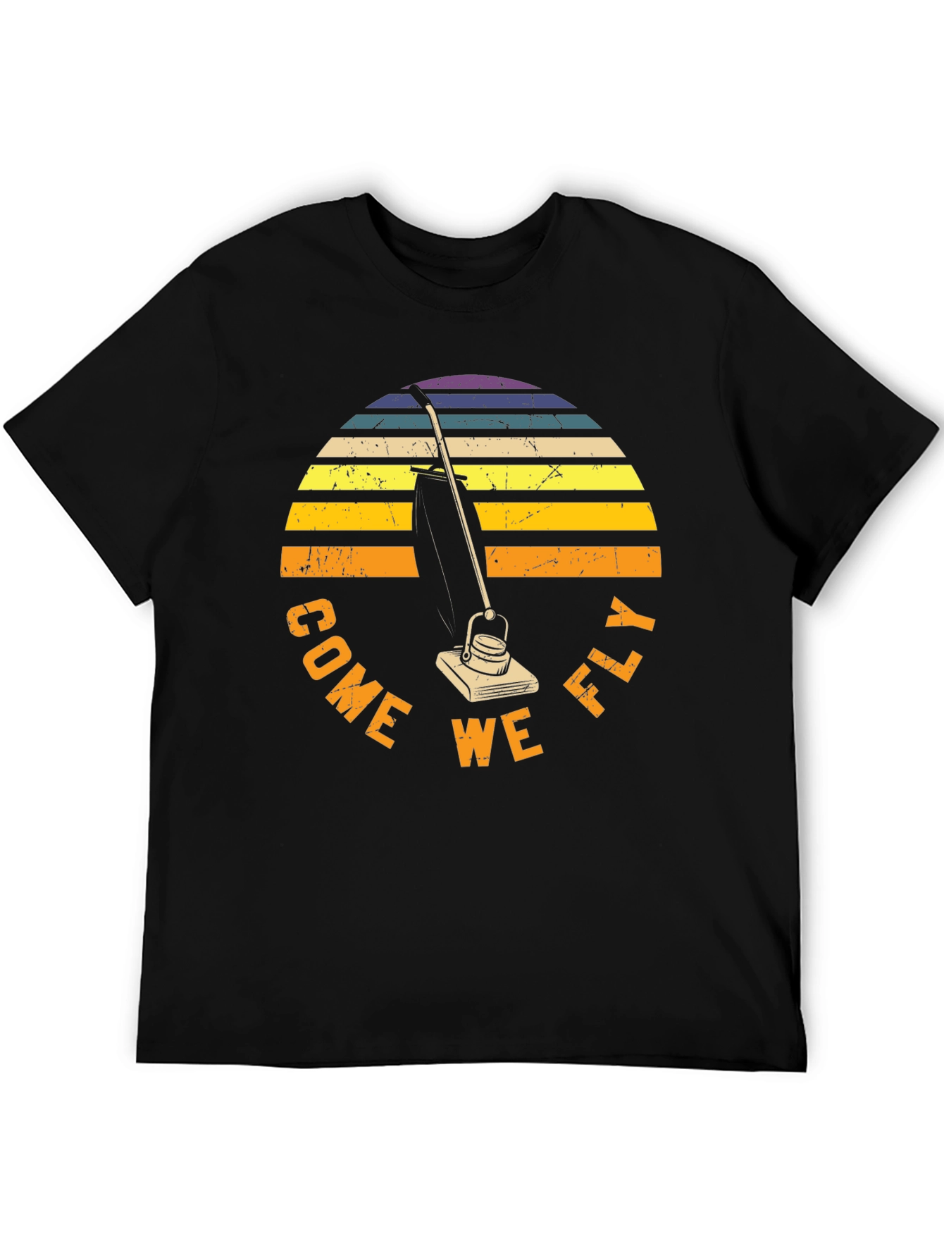 Come We Fly Vacuum T-Shirt Retro Sunset Tee