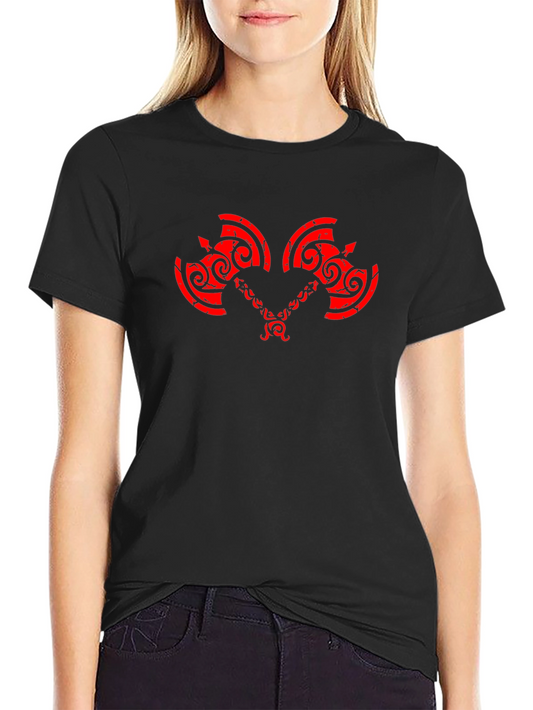 Axe Graphic Print Crew Neck T-Shirt