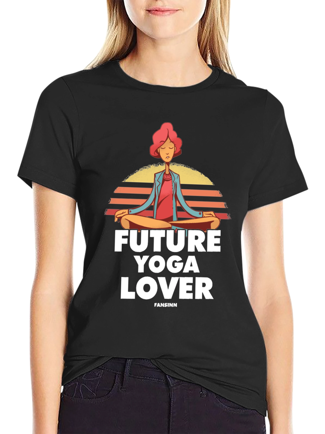 Future Yoga Lover Graphic T-Shirt