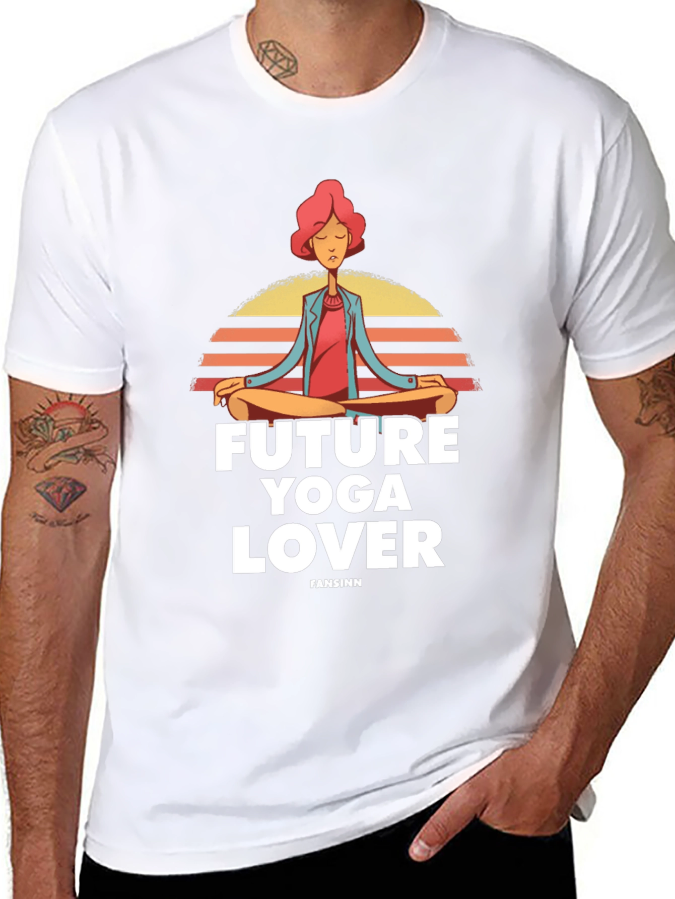 Future Yoga Lover Graphic T-Shirt