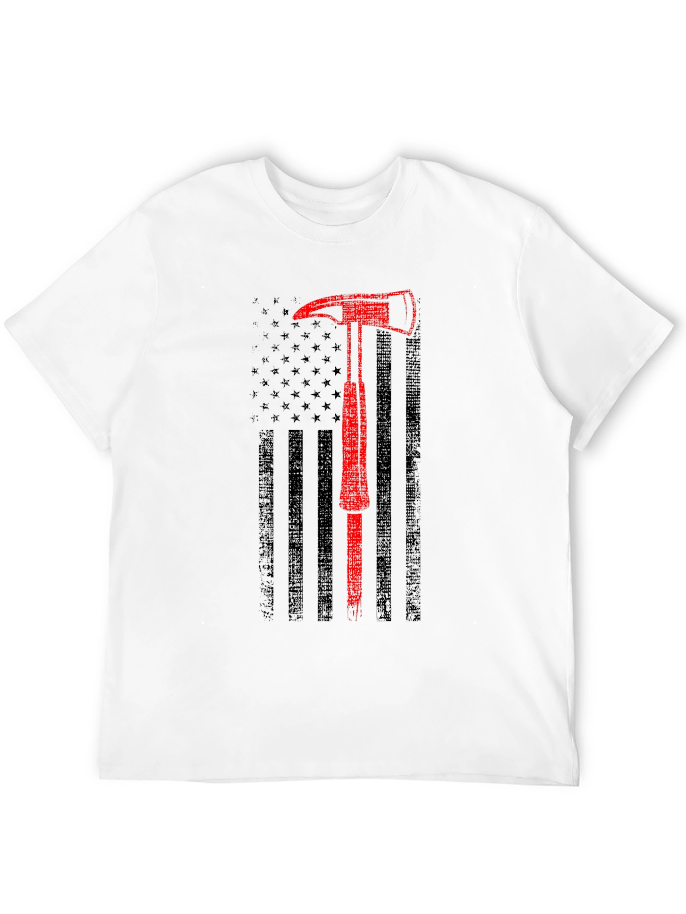 Firefighter Axe American Flag T-Shirt