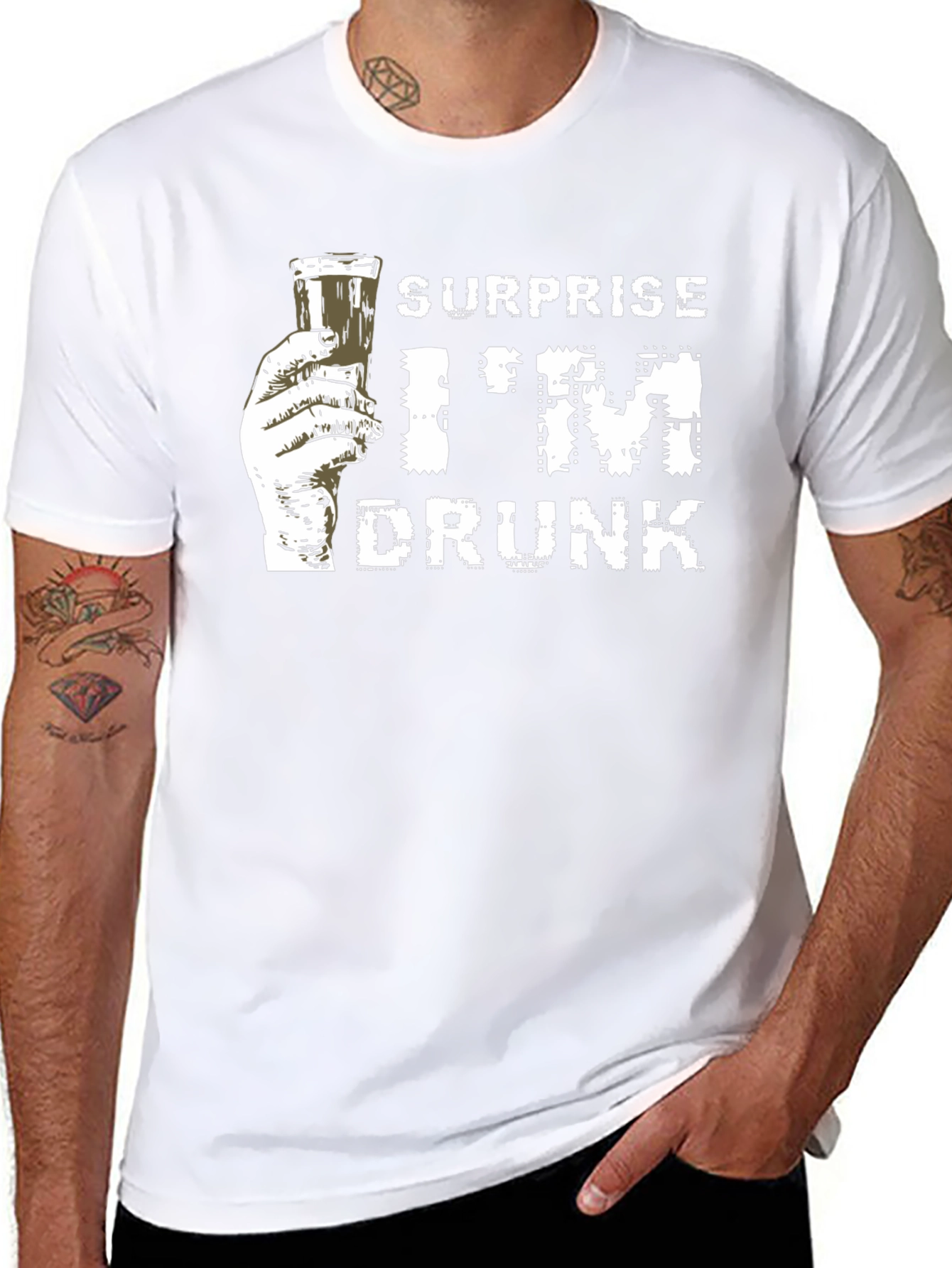 Surprise Im Drunk Graphic Tee