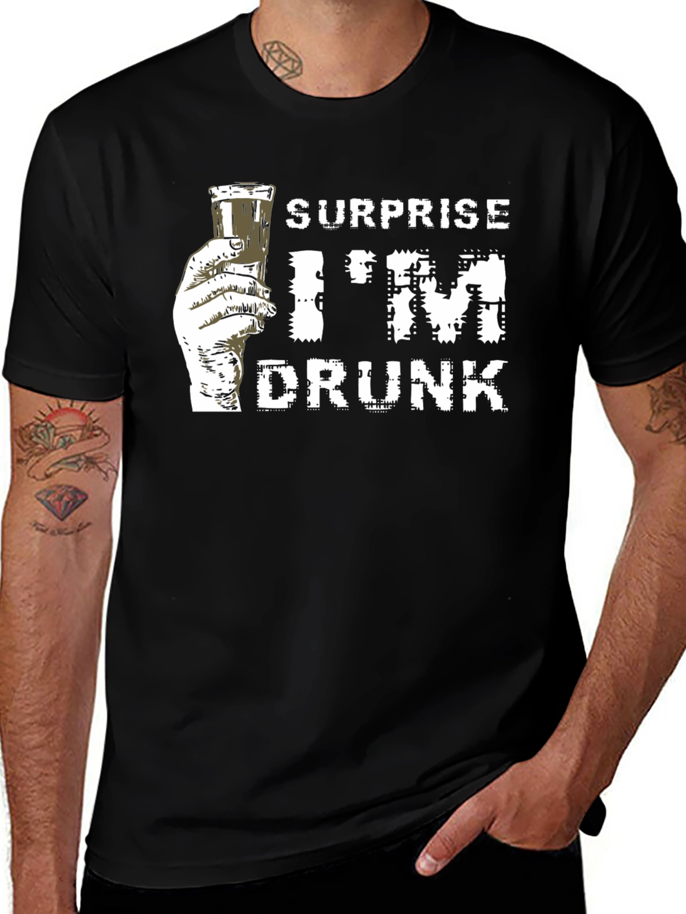 Surprise Im Drunk Graphic Tee