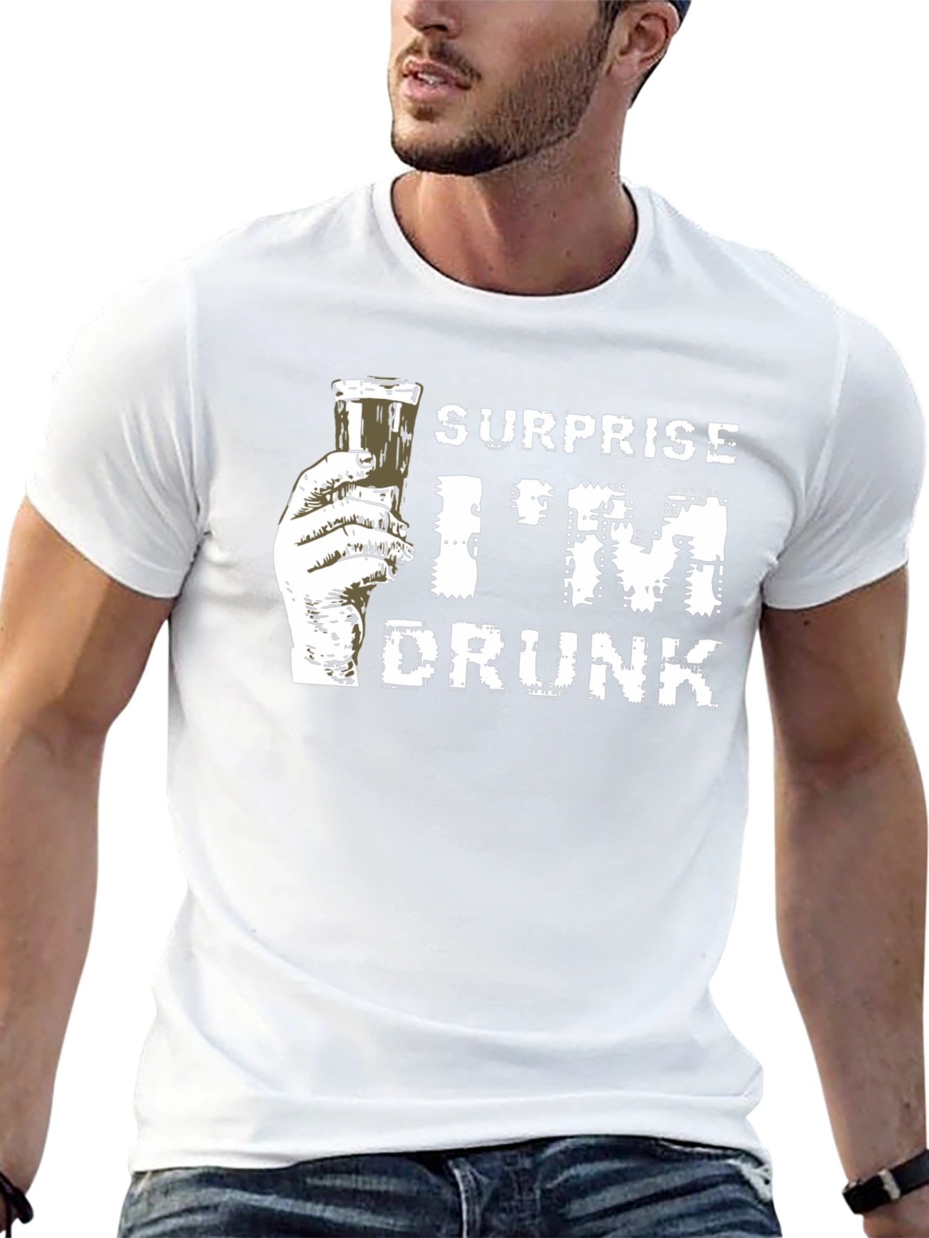 Surprise Im Drunk Graphic Tee