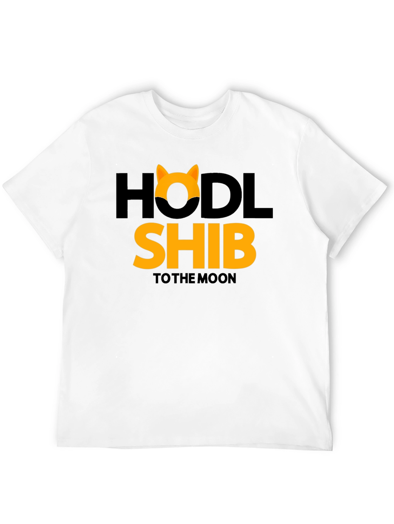 HODL Shib to the Moon Black T-Shirt
