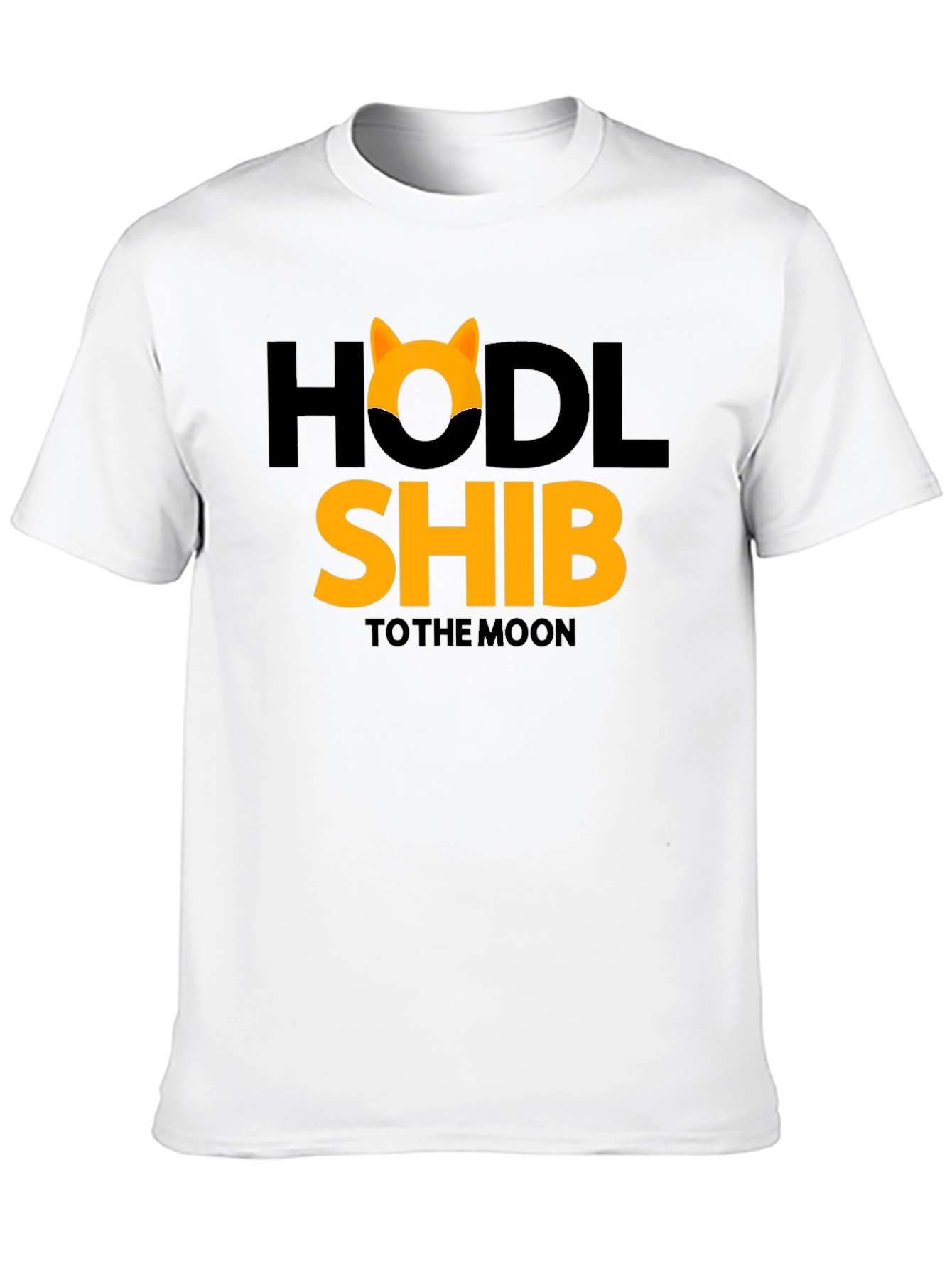HODL Shib to the Moon Black T-Shirt
