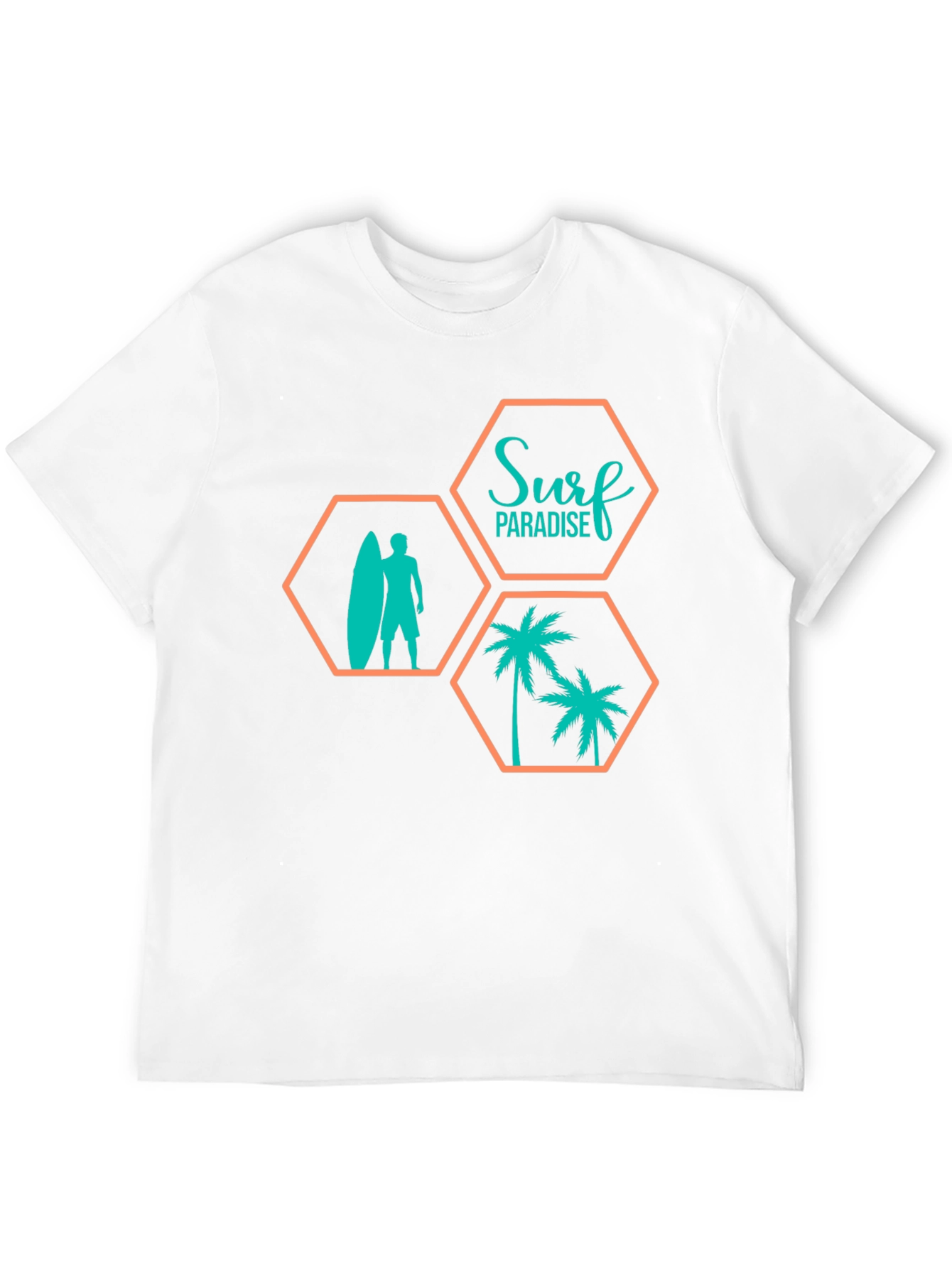 Surf Paradise Graphic Tee - Mens Black T-Shirt