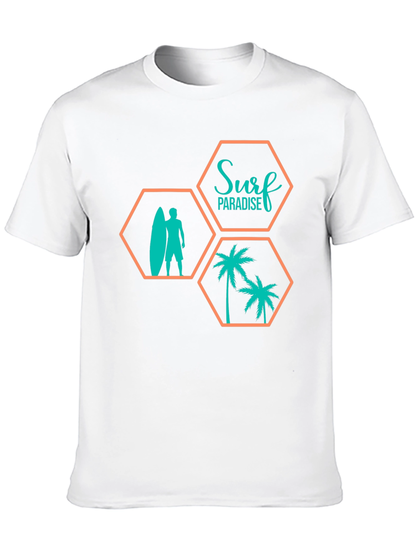 Surf Paradise Graphic Tee - Mens Black T-Shirt