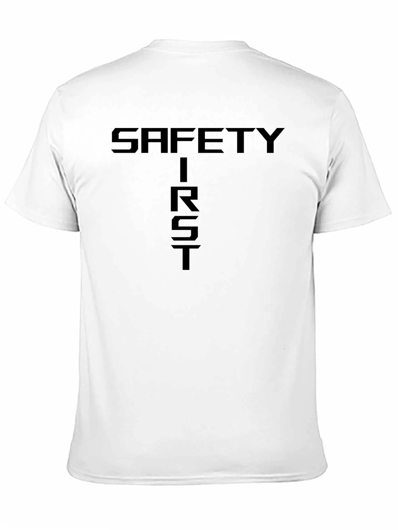 Safety First Black Crew Neck T-Shirt