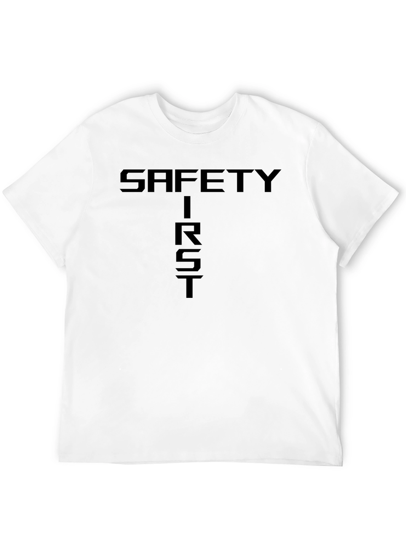 Safety First Black Crew Neck T-Shirt