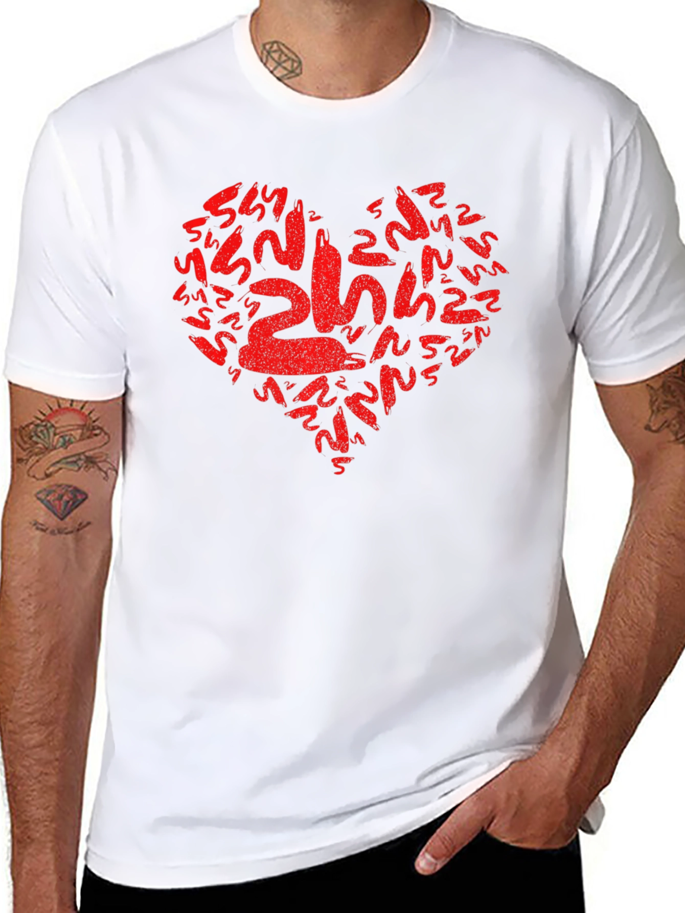 Heart of Snakes Graphic Tee - Mens Black T-Shirt