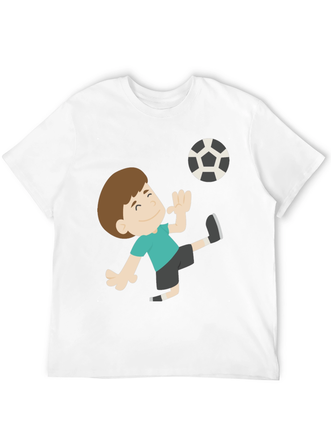 Soccer Boy Black T-Shirt