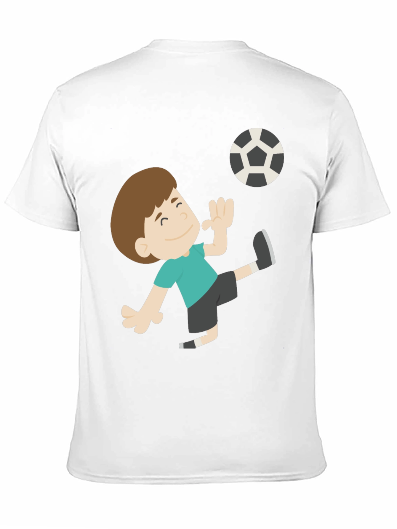 Soccer Boy Black T-Shirt