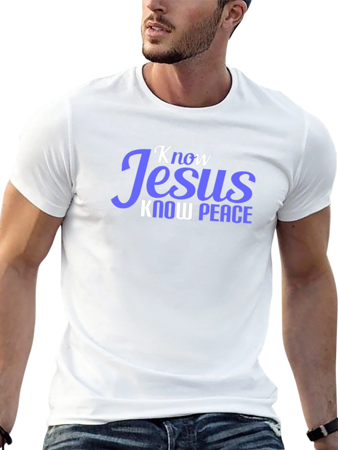 Know Jesus Know Peace Black T-Shirt