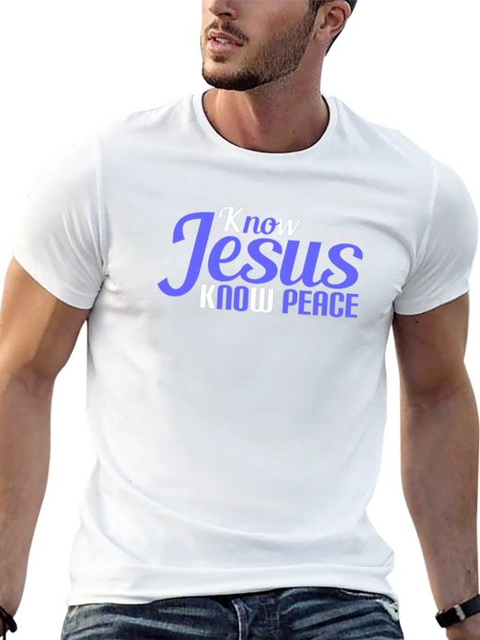 Know Jesus Know Peace Black T-Shirt