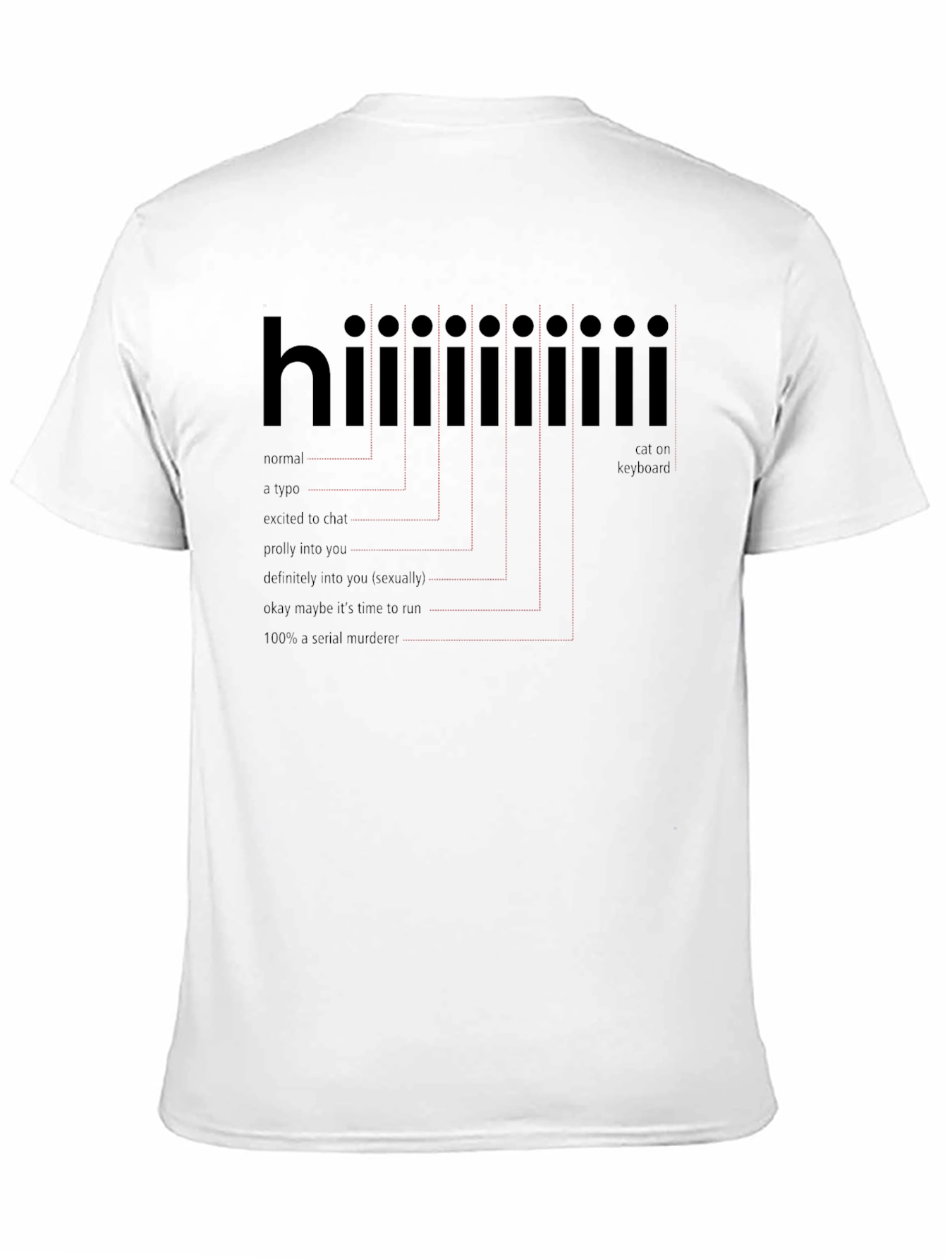 Funny Hi T-Shirt - Serial Killer Alert