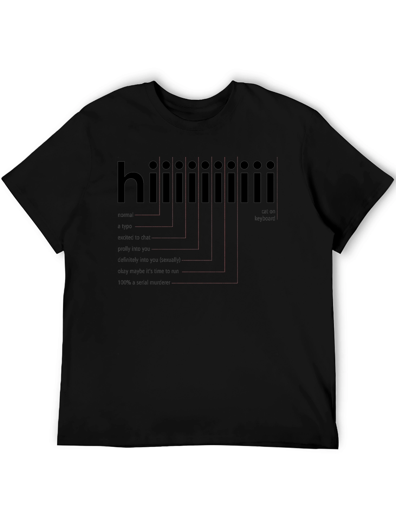 Funny Hi T-Shirt - Serial Killer Alert
