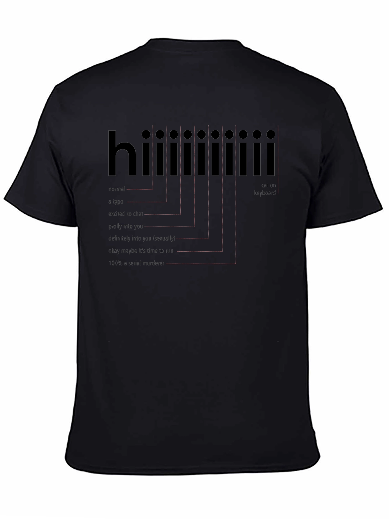 Funny Hi T-Shirt - Serial Killer Alert