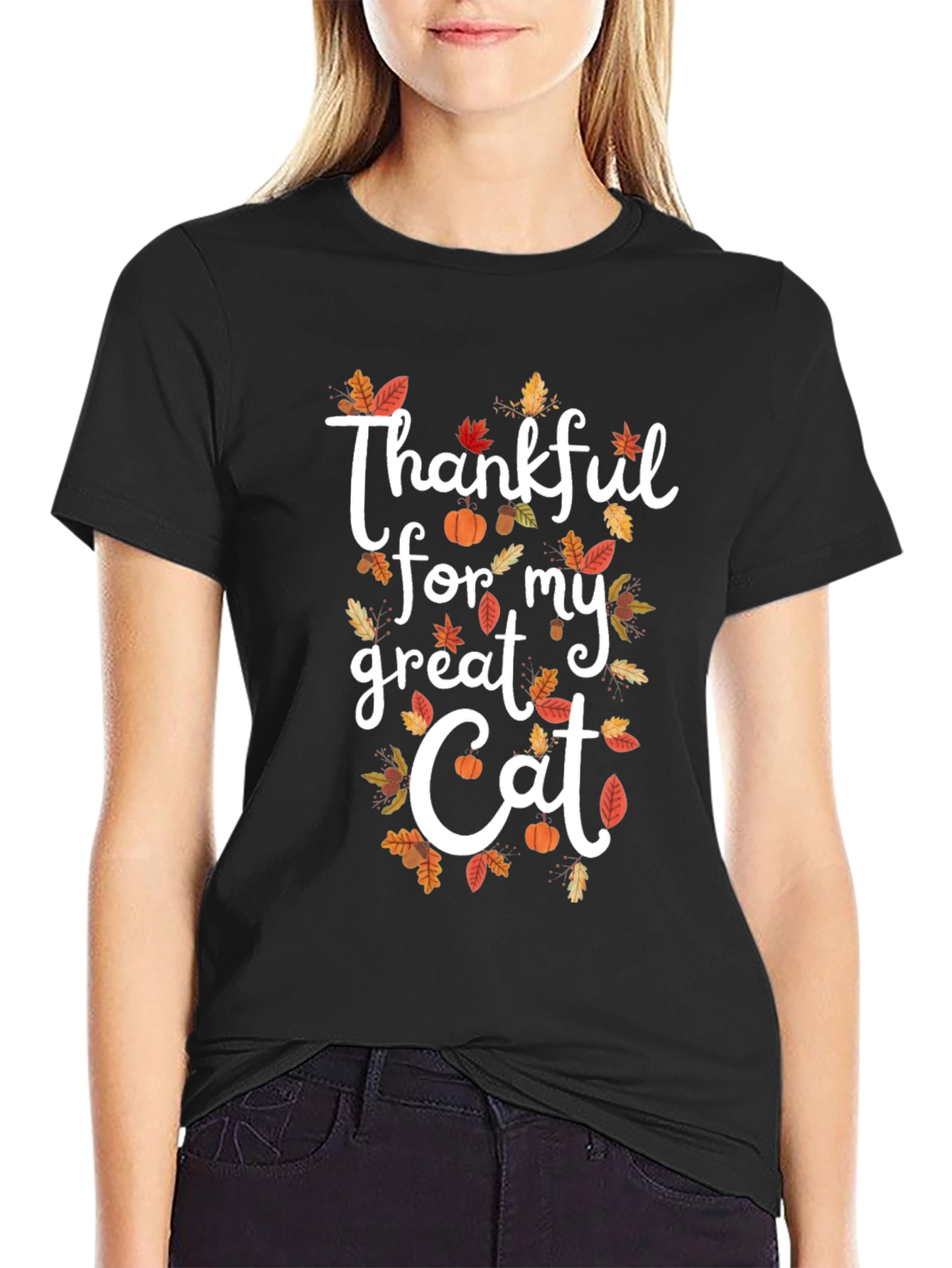 Thankful for My Great Cat Fall T-Shirt
