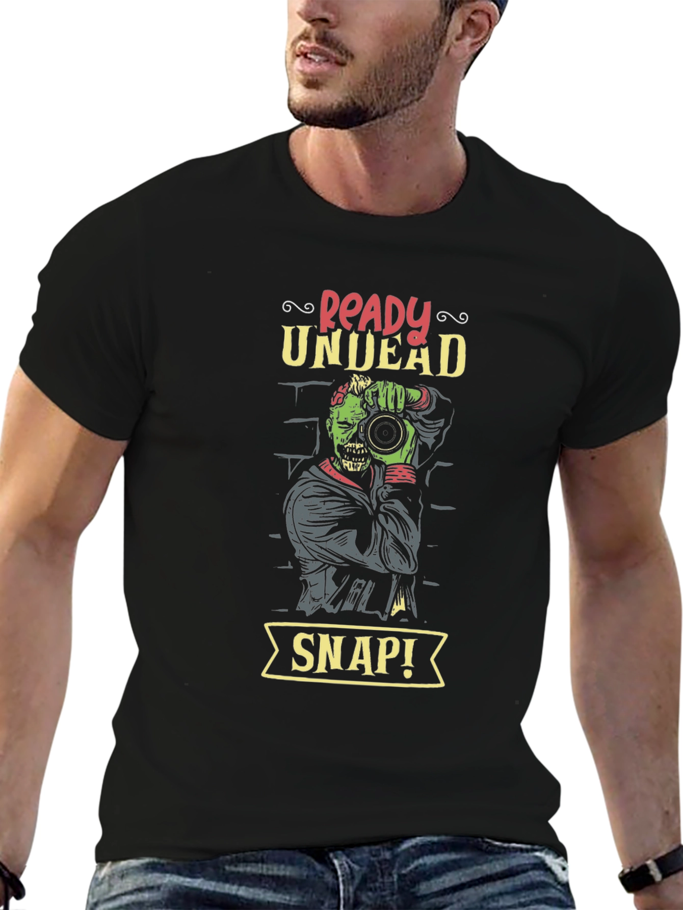 Ready Undead Snap! Graphic T-Shirt