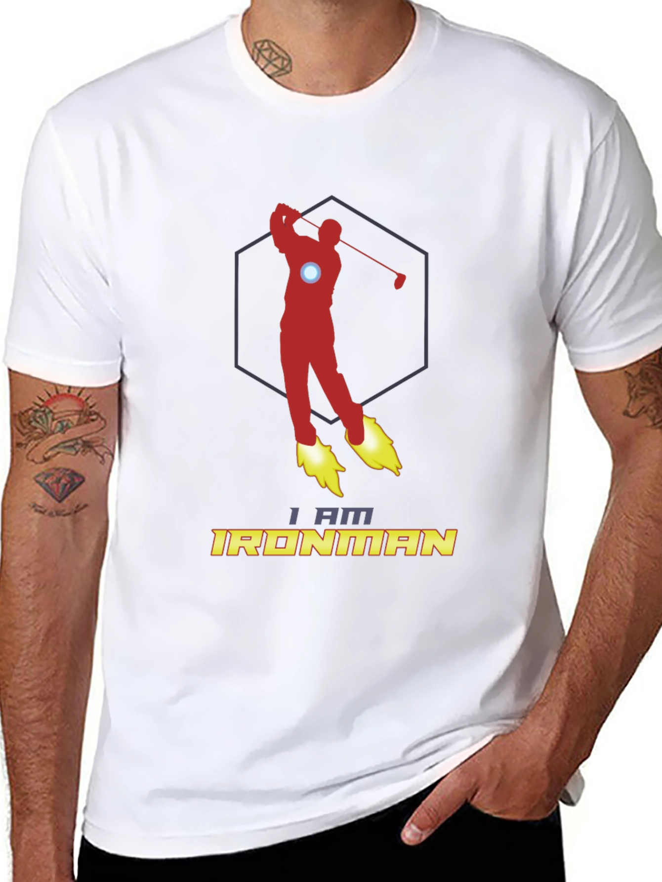 I Am Ironman Golf T-Shirt