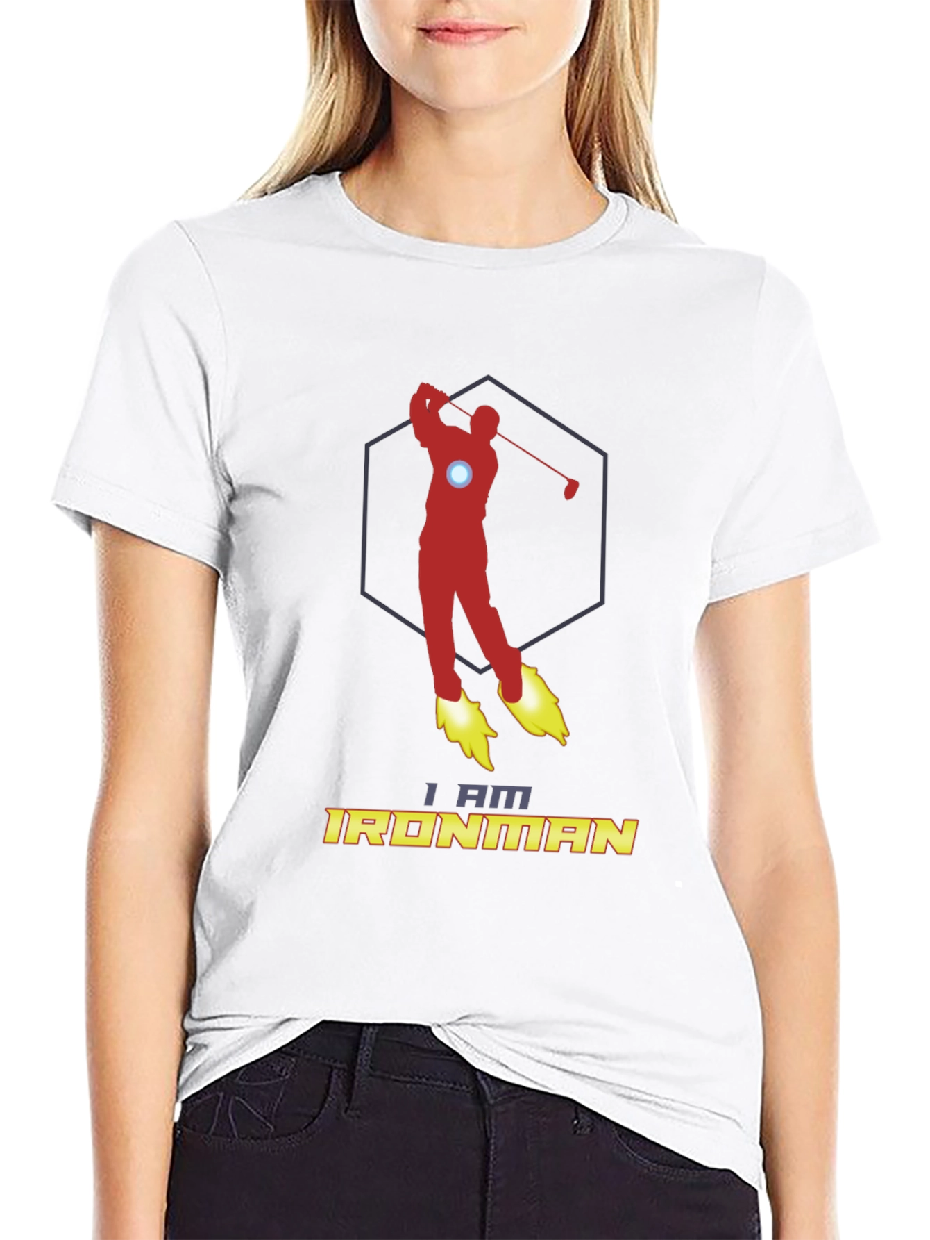 I Am Ironman Golf T-Shirt