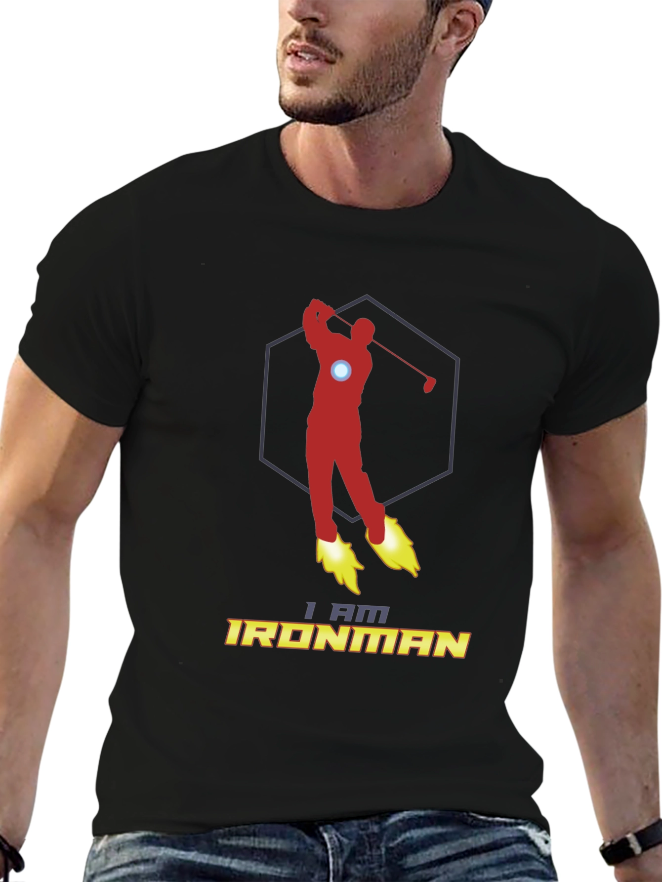 I Am Ironman Golf T-Shirt