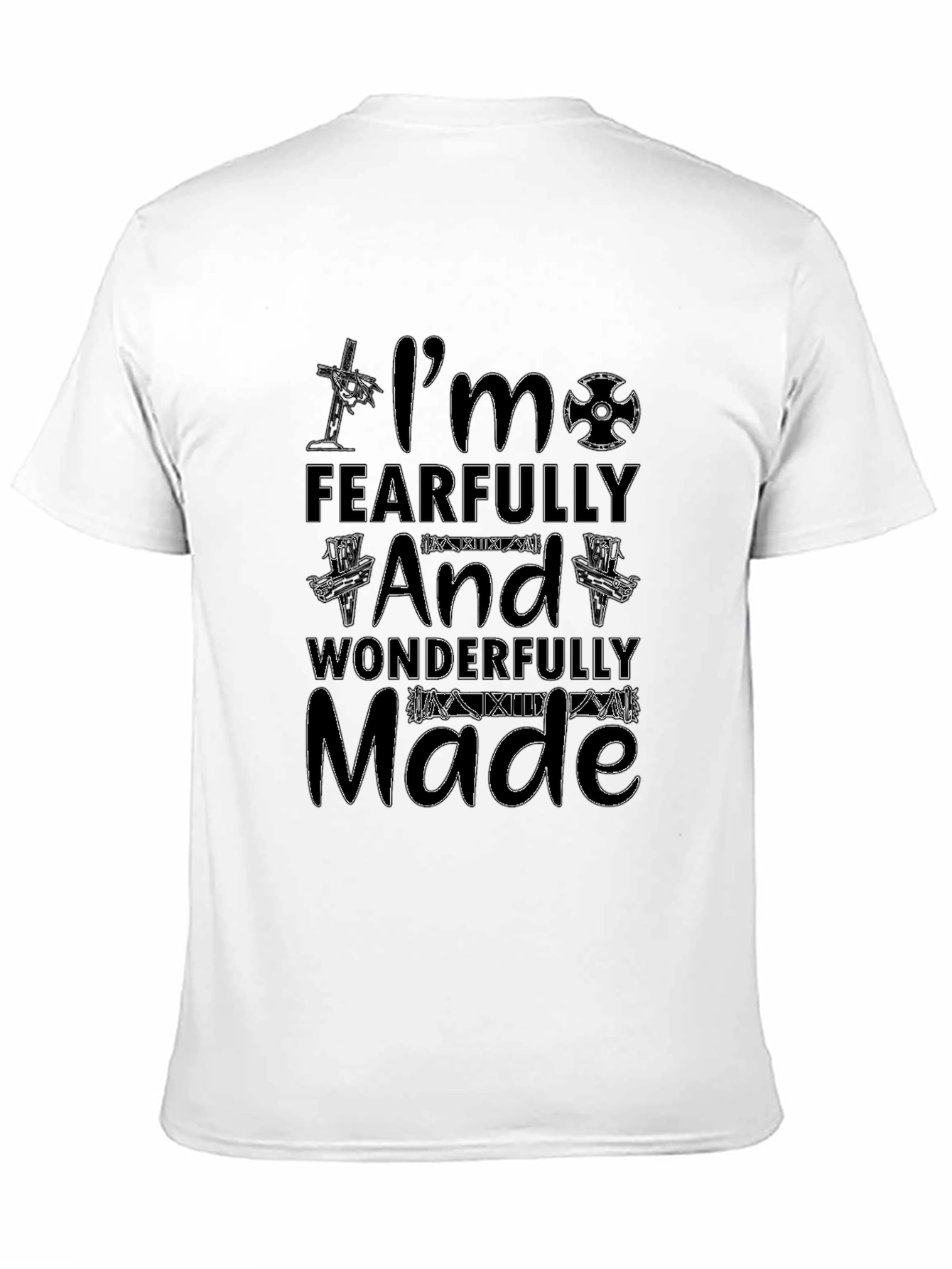 Fearfully and Wonderfully Made Black T-Shirt