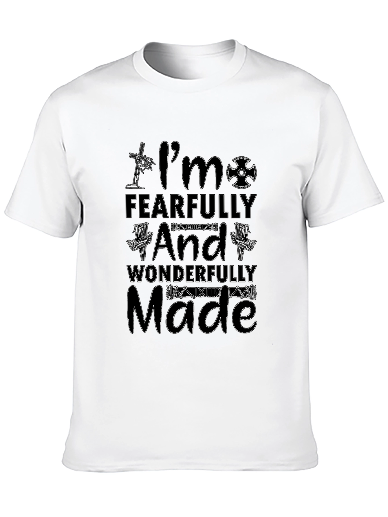 Fearfully and Wonderfully Made Black T-Shirt