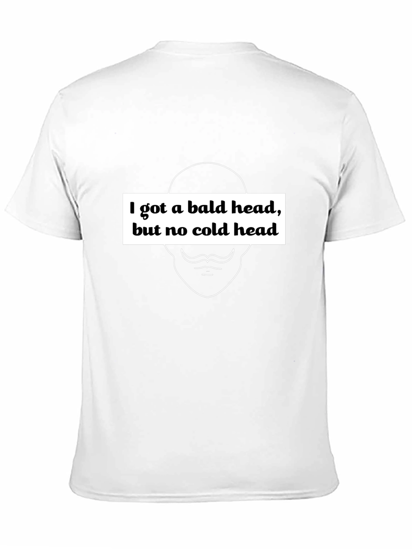 Bald Head Funny Graphic T-Shirt